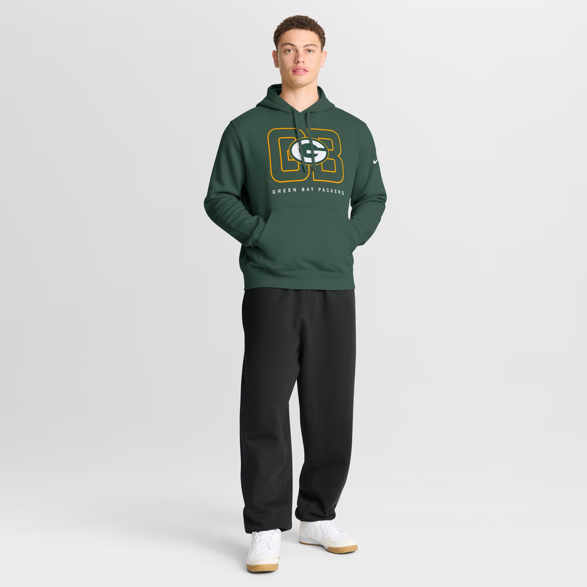 Sweat à capuche en molleton Nike Green Bay Packers Busted Play Club pour homme