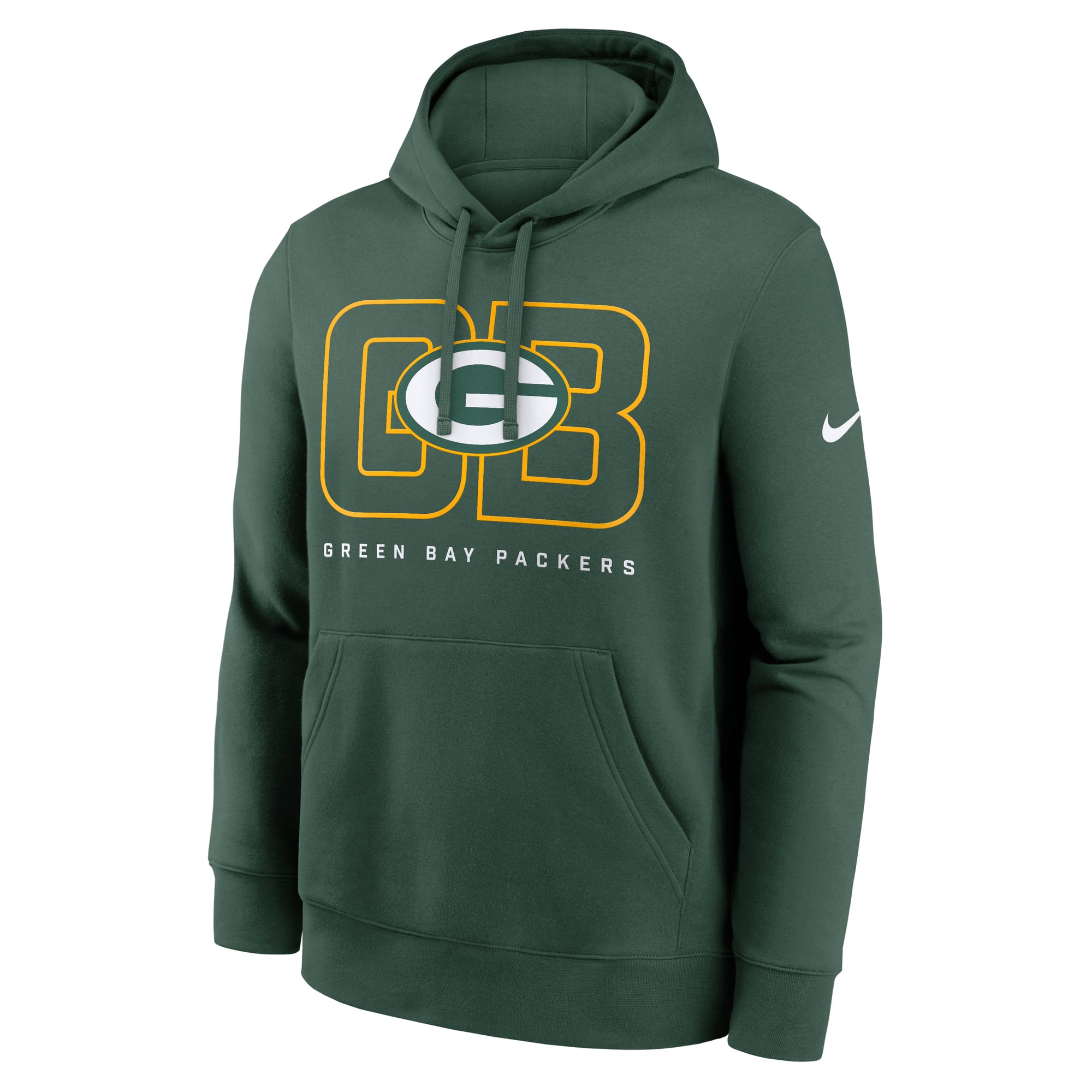 Sweat à capuche en molleton Nike Green Bay Packers Busted Play Club pour homme
