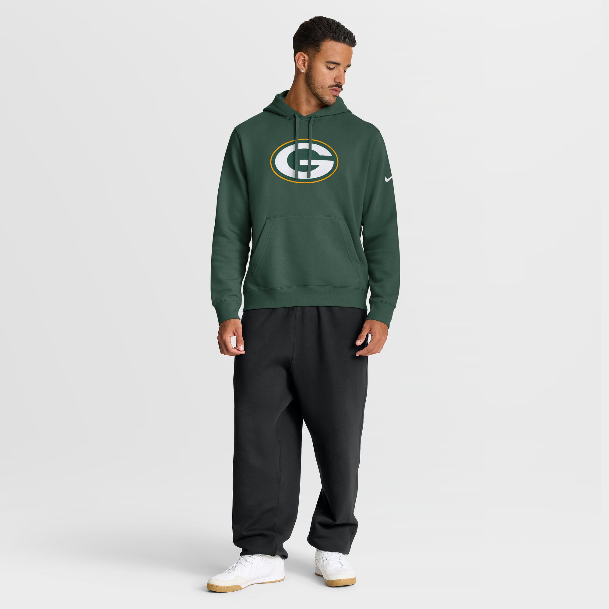 Sweat à capuche Nike Green Bay Packers Club Fleece pour homme