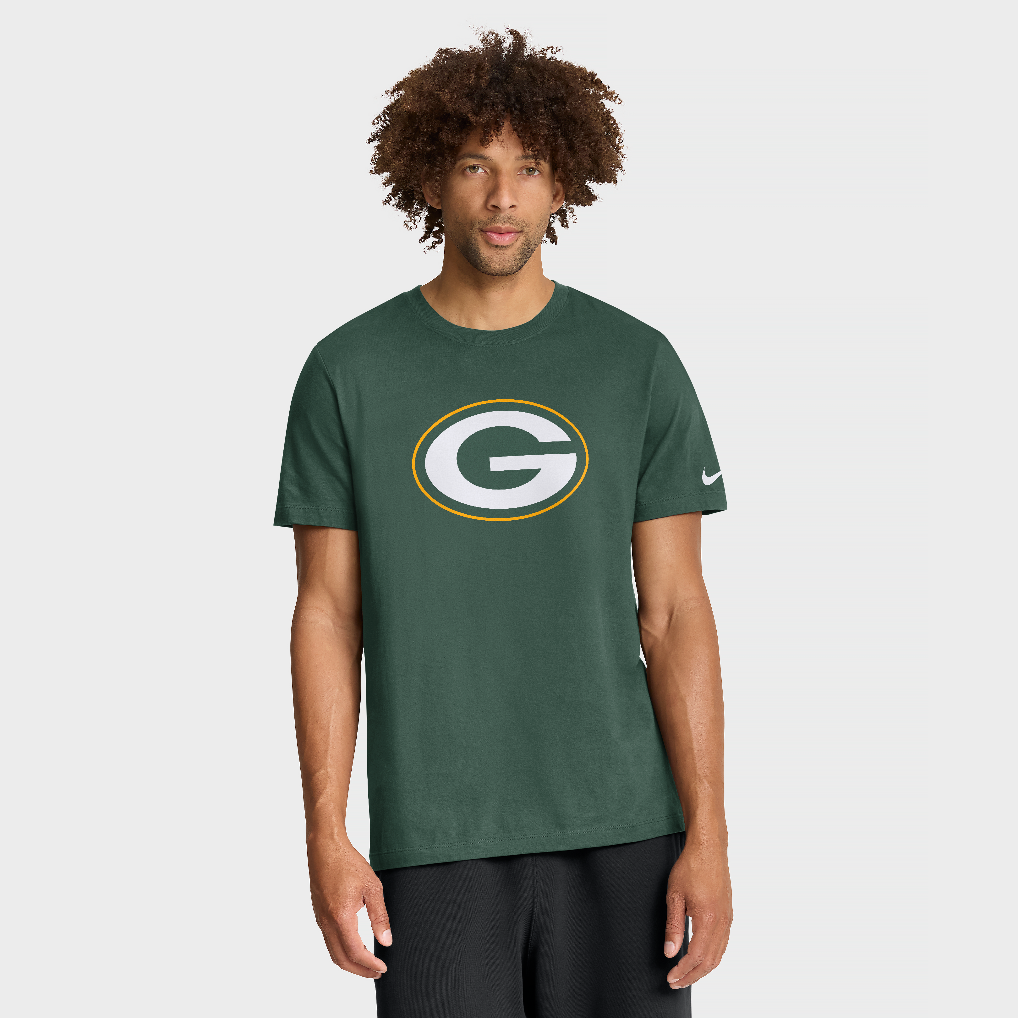 T-shirt Nike vert Green Bay Packers Essential Logo pour homme