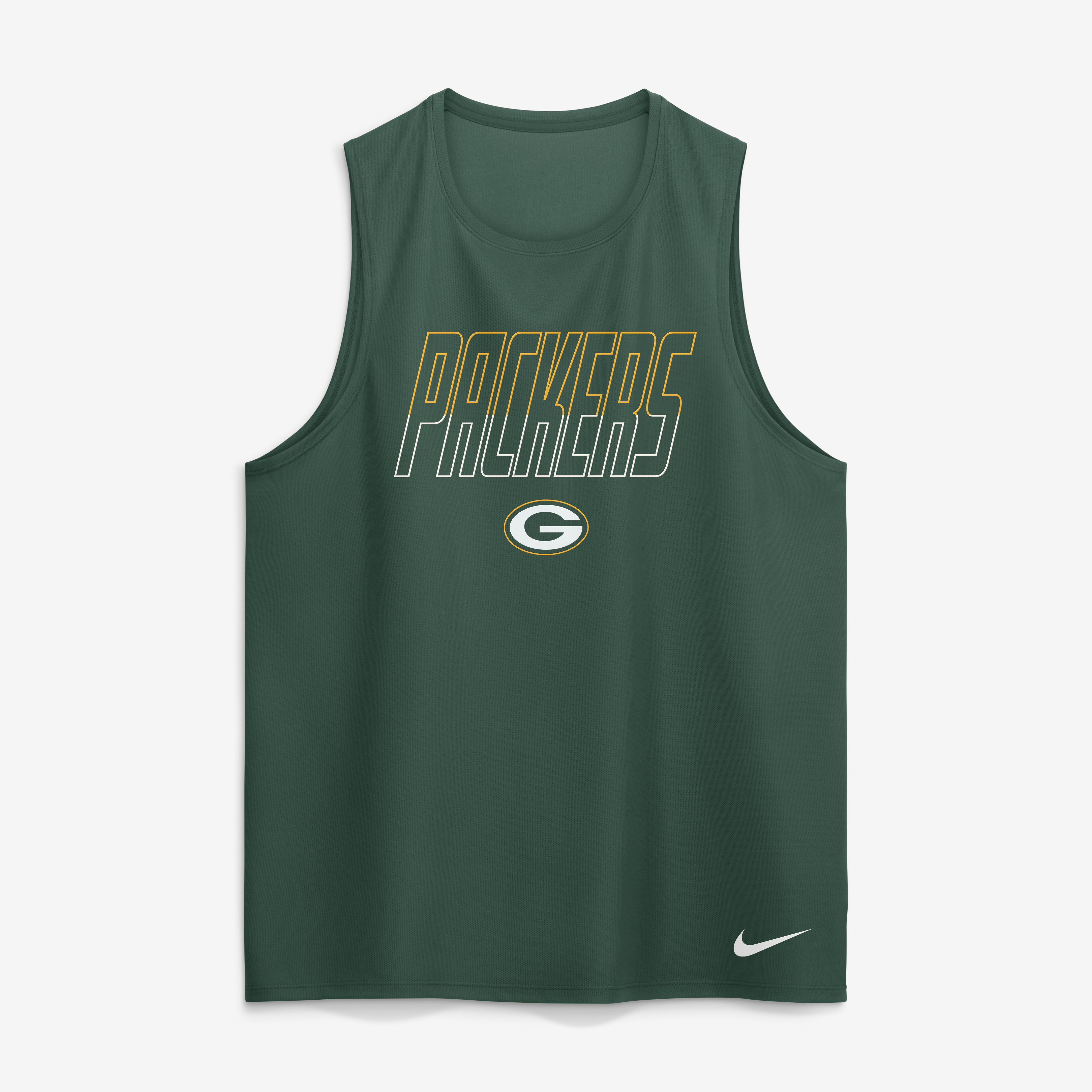 Men's Nike Green Bay Packers Kickoff Miler Dri-FIT Tank​ Top