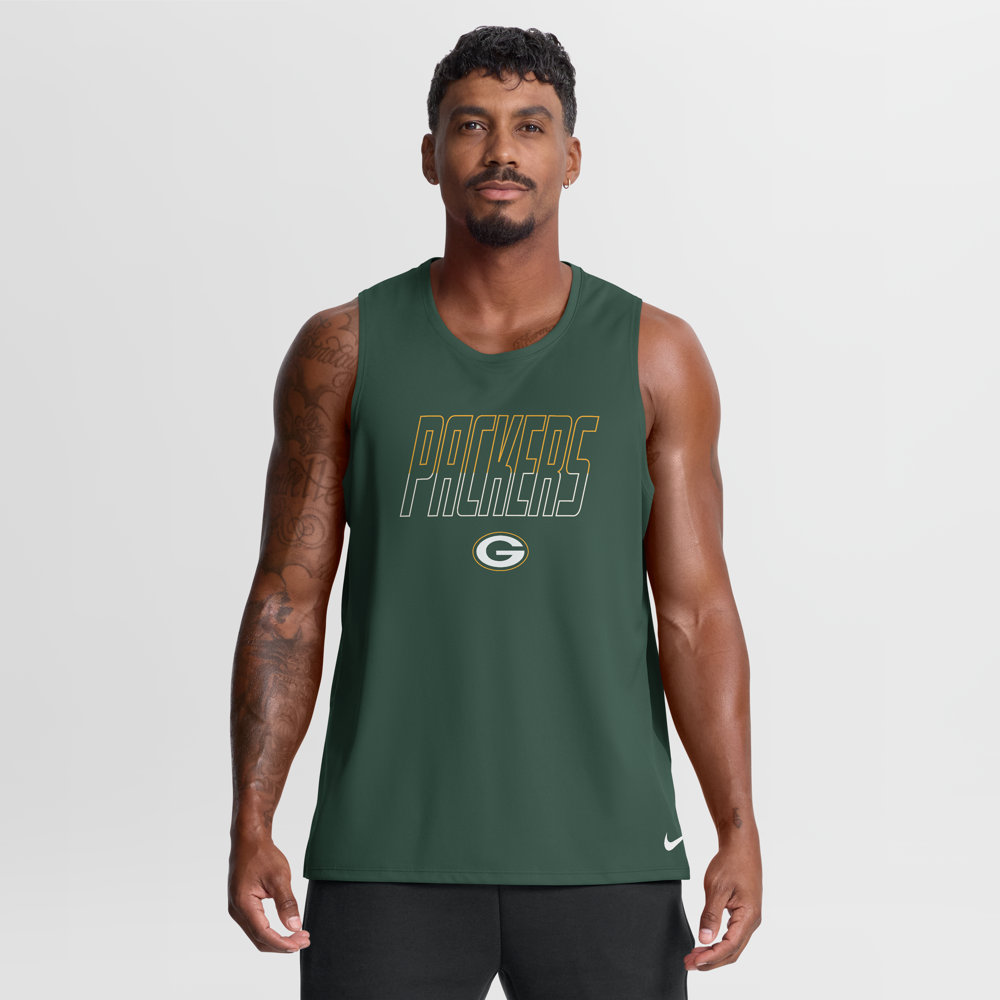 Men's Nike Green Bay Packers Kickoff Miler Dri-FIT Tank​ Top