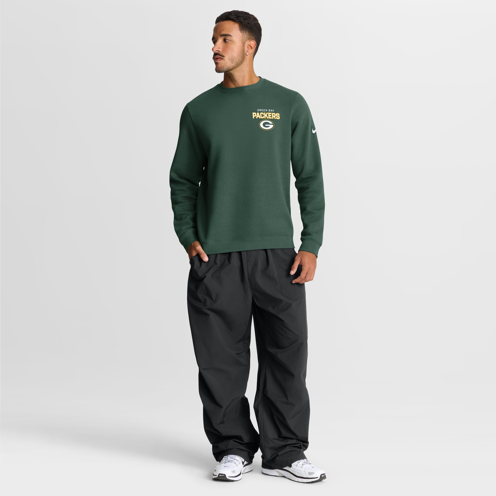 Men's Nike Green Bay Packers Primetime Club Fleece Pullover Sweatshirt