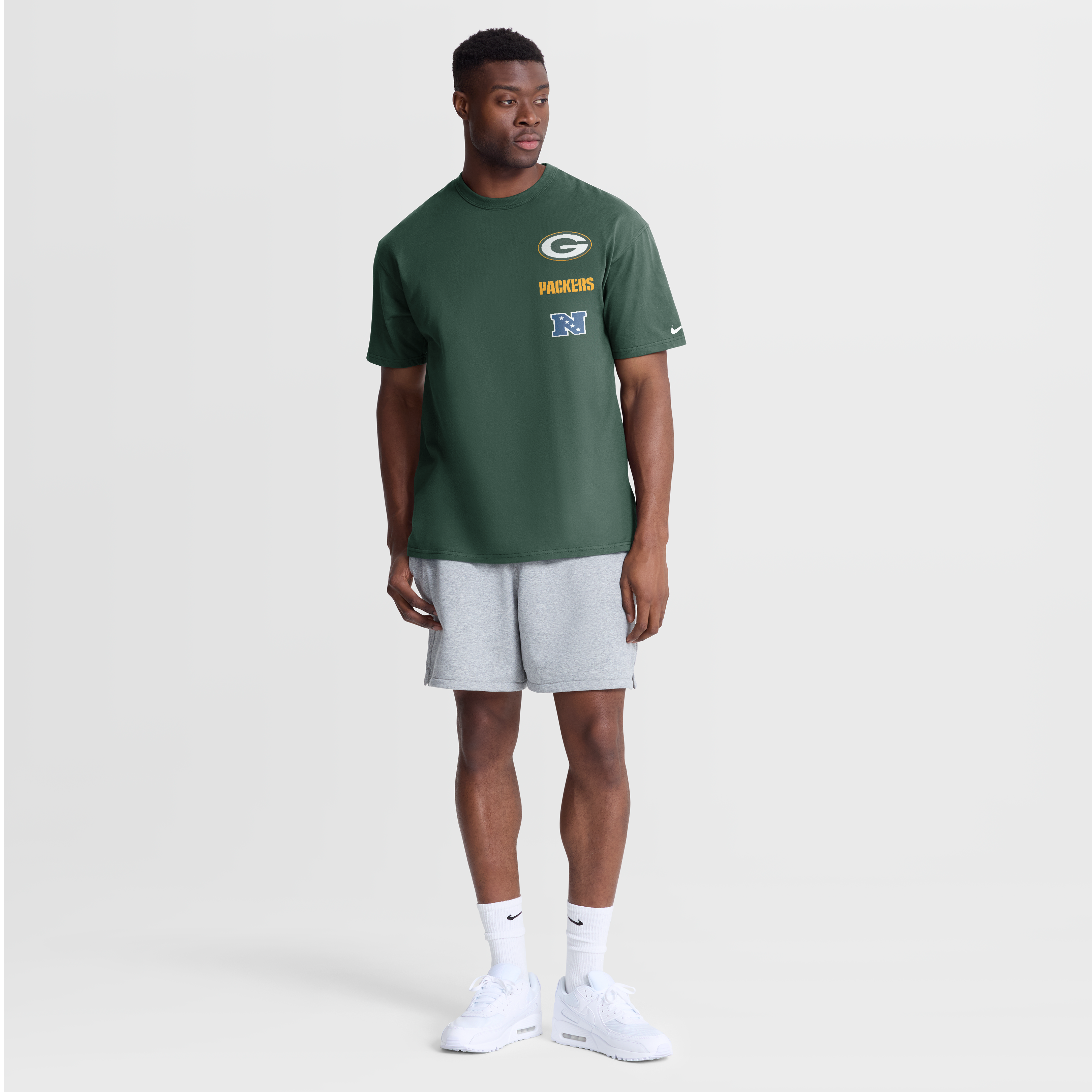 Men's Nike Sand Green Bay Packers Rewind Max90 T-Shirt