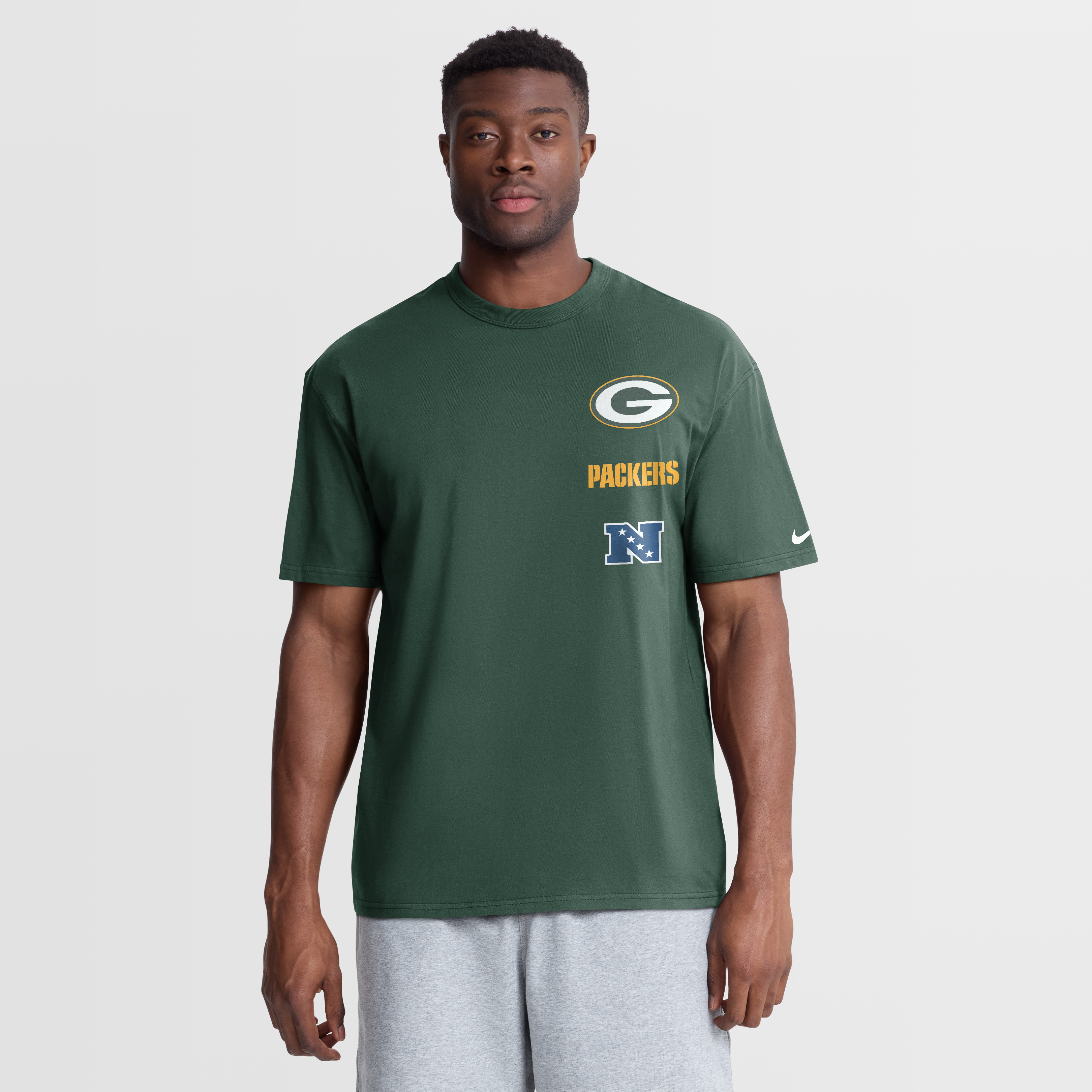 Men's Nike Sand Green Bay Packers Rewind Max90 T-Shirt