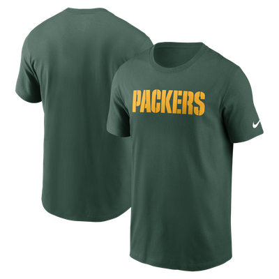 T-shirt essentiel Nike Primetime Wordmark Green Bay Packers - Vert