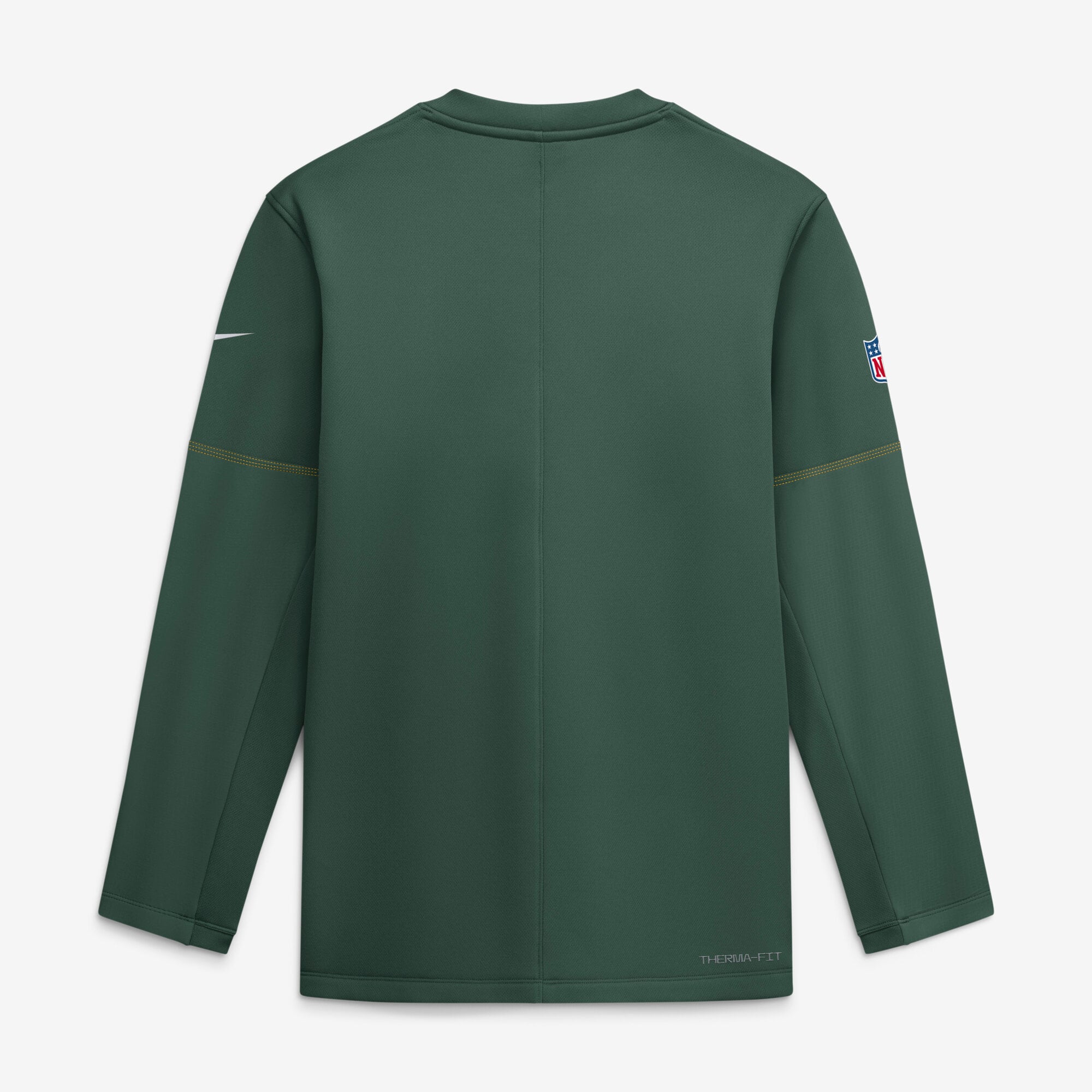 T-shirt Nike Green Bay Packers Sideline Coach mi-lourd à col rond Therma-FIT pour homme