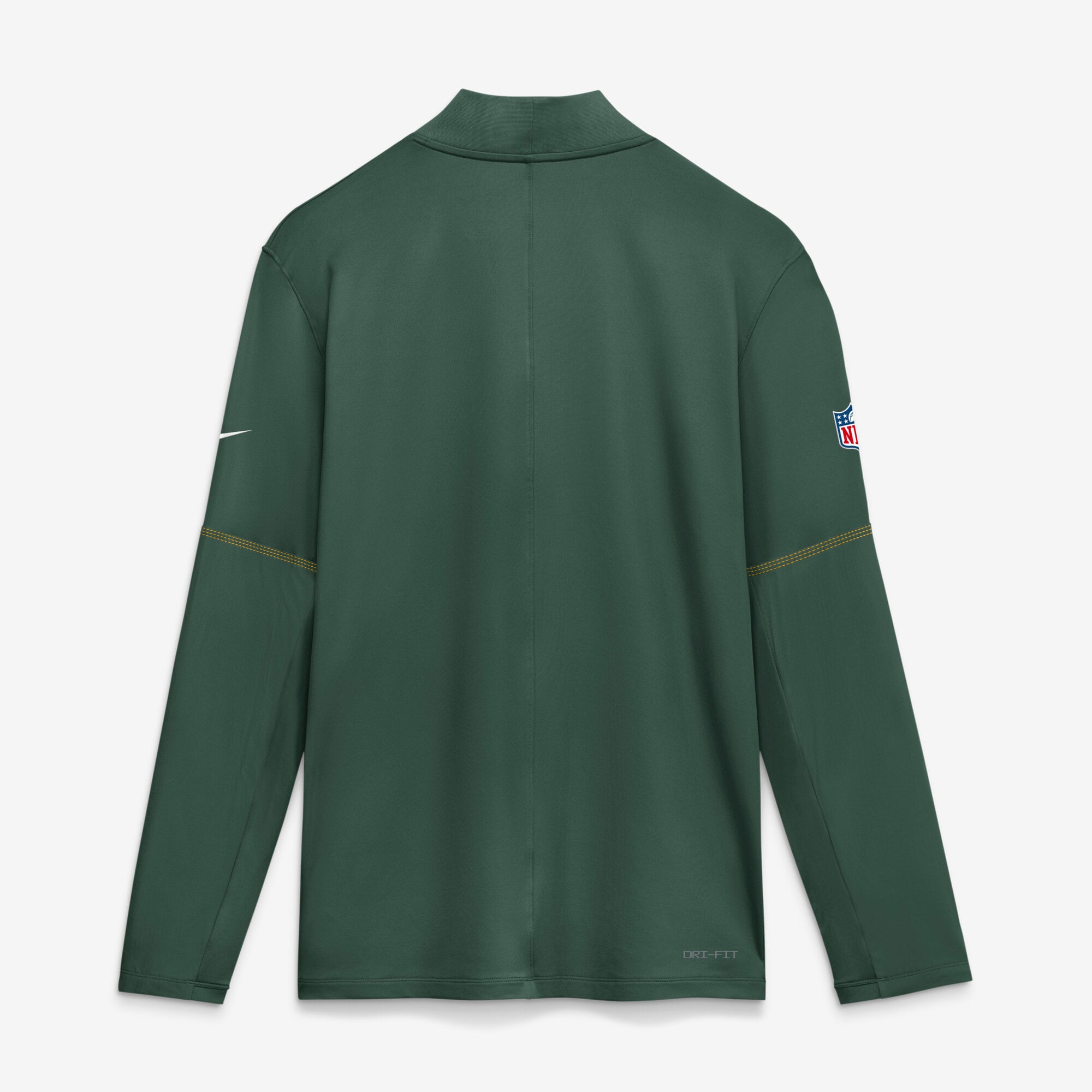 Pull-over Nike Green Bay Packers Sideline Logo Glory pour homme, mi-lourd, Dri-FIT, demi-zip