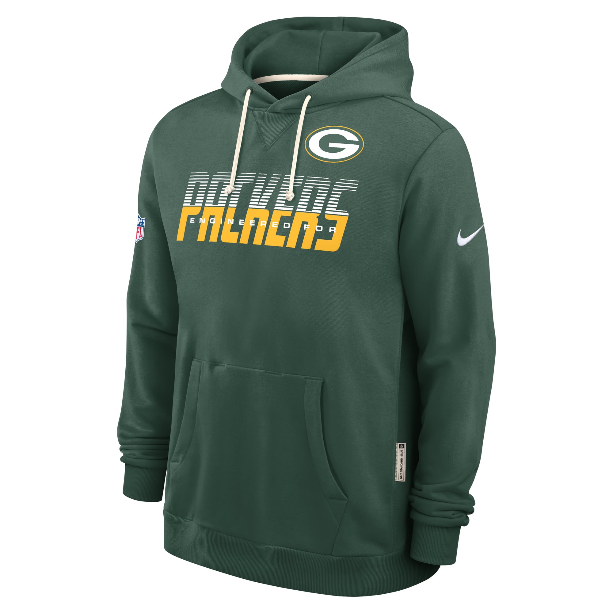 Sweat à capuche Nike Green Bay Packers Sideline Standard Issue Dri-FIT pour homme