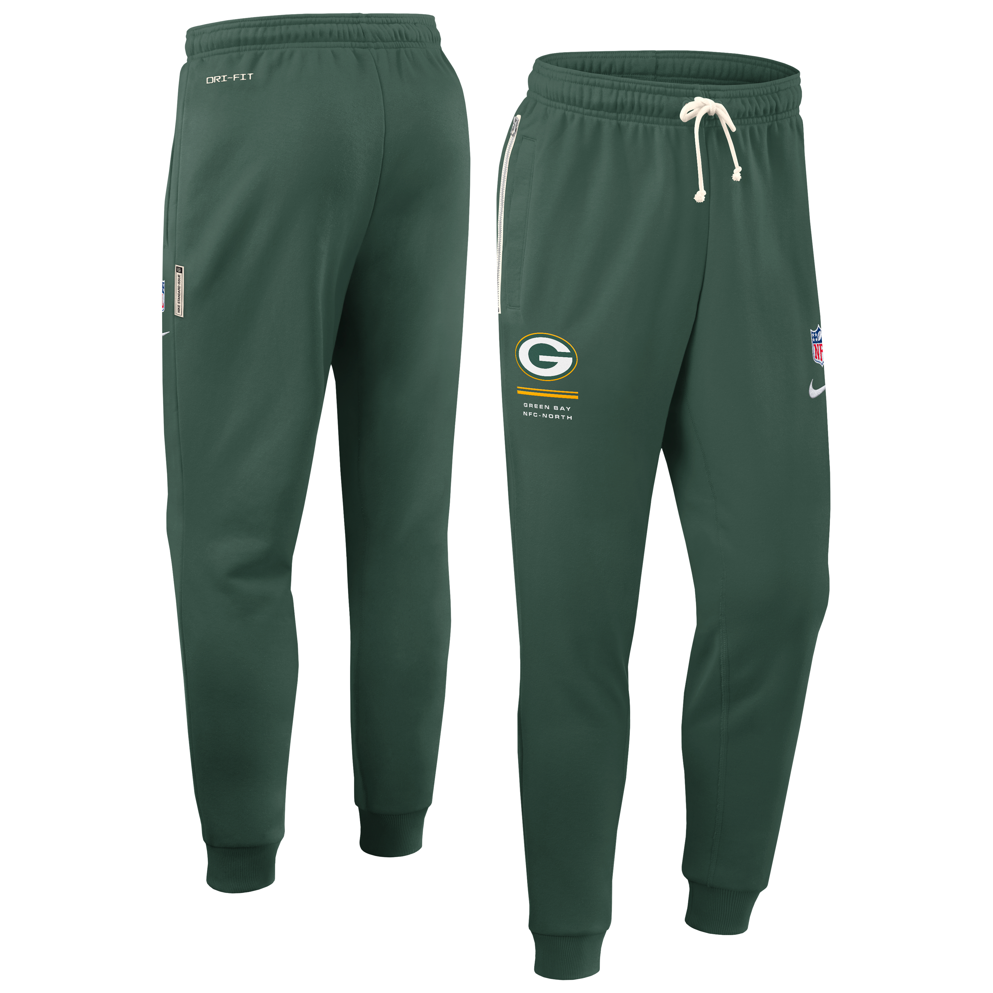 Pantalon Nike Green Bay Packers Sideline Standard Issue Touchback Kick Dri-FIT Taper pour homme