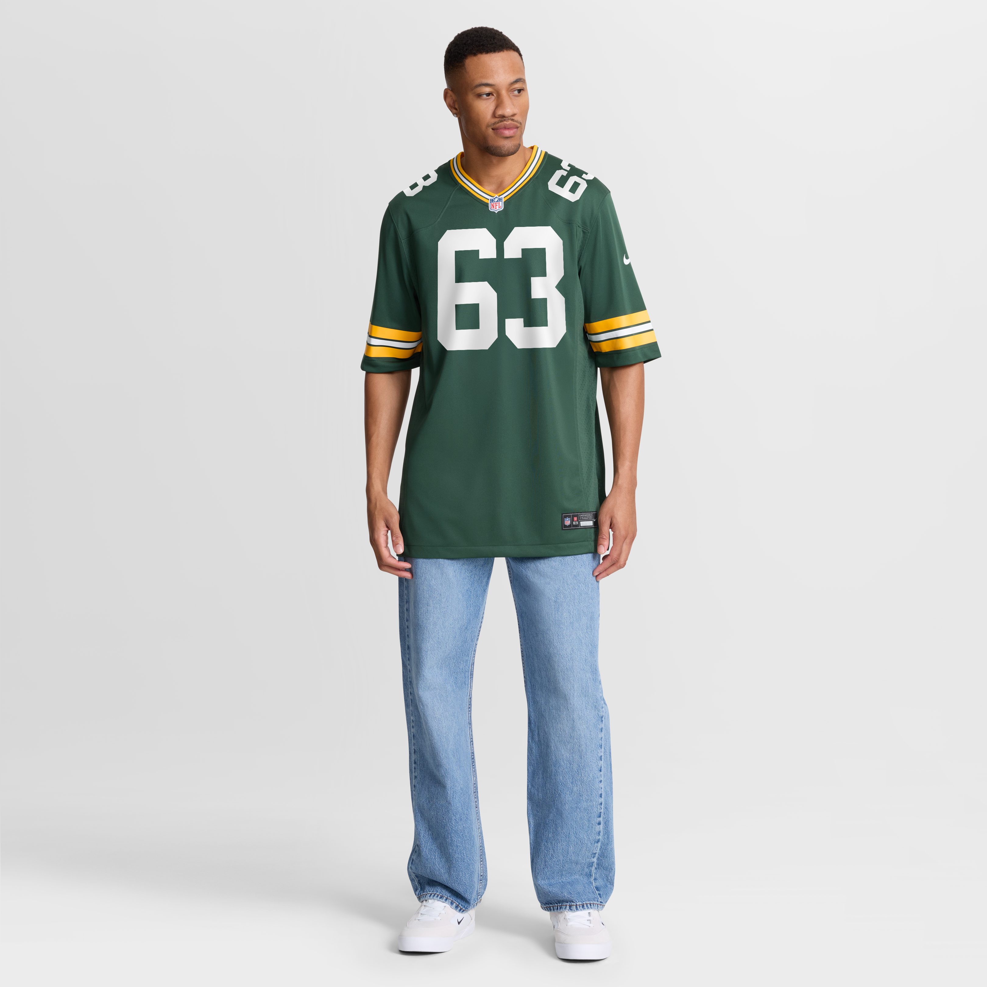 Men's Nike Jaden Crumedy Green Bay Packers Team Game Jersey