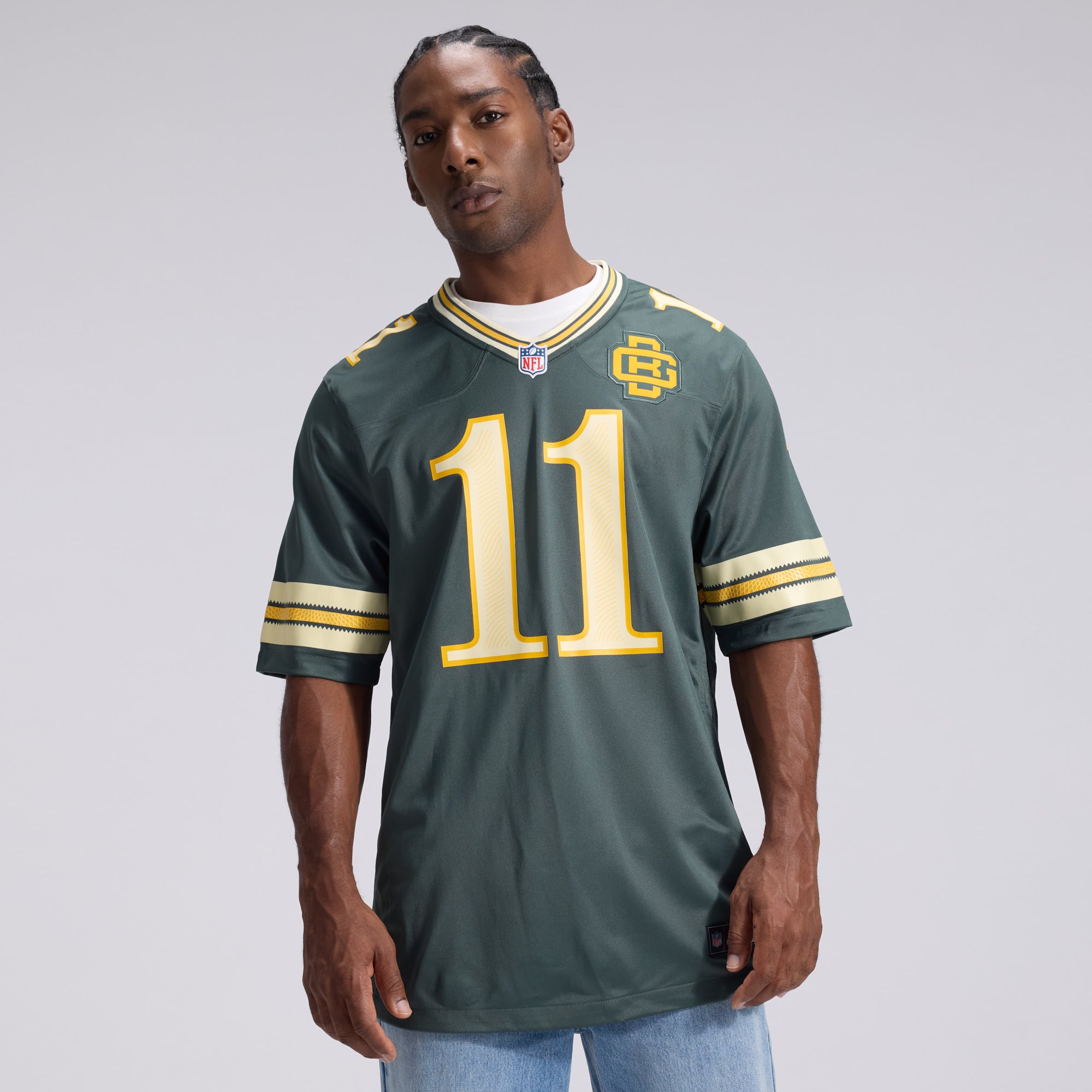 Men's Nike Jayden Reed Green Bay Packers 2026 Rivalries Collection Game Jersey