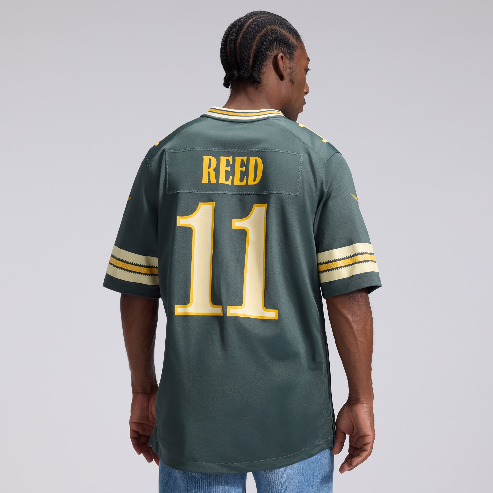 Men's Nike Jayden Reed Green Bay Packers 2026 Rivalries Collection Game Jersey