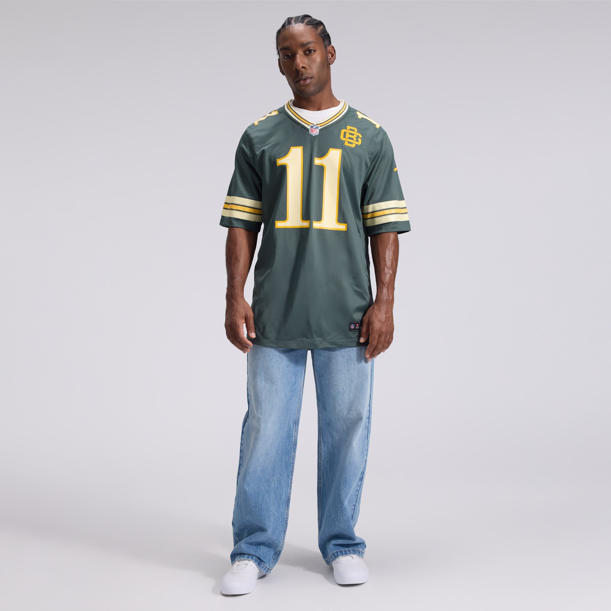 Men's Nike Jayden Reed Green Bay Packers 2026 Rivalries Collection Game Jersey