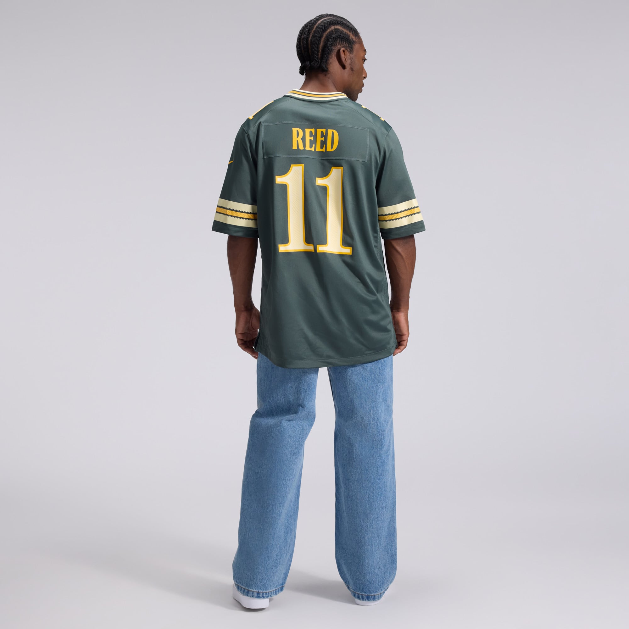 Men's Nike Jayden Reed Green Bay Packers 2026 Rivalries Collection Game Jersey
