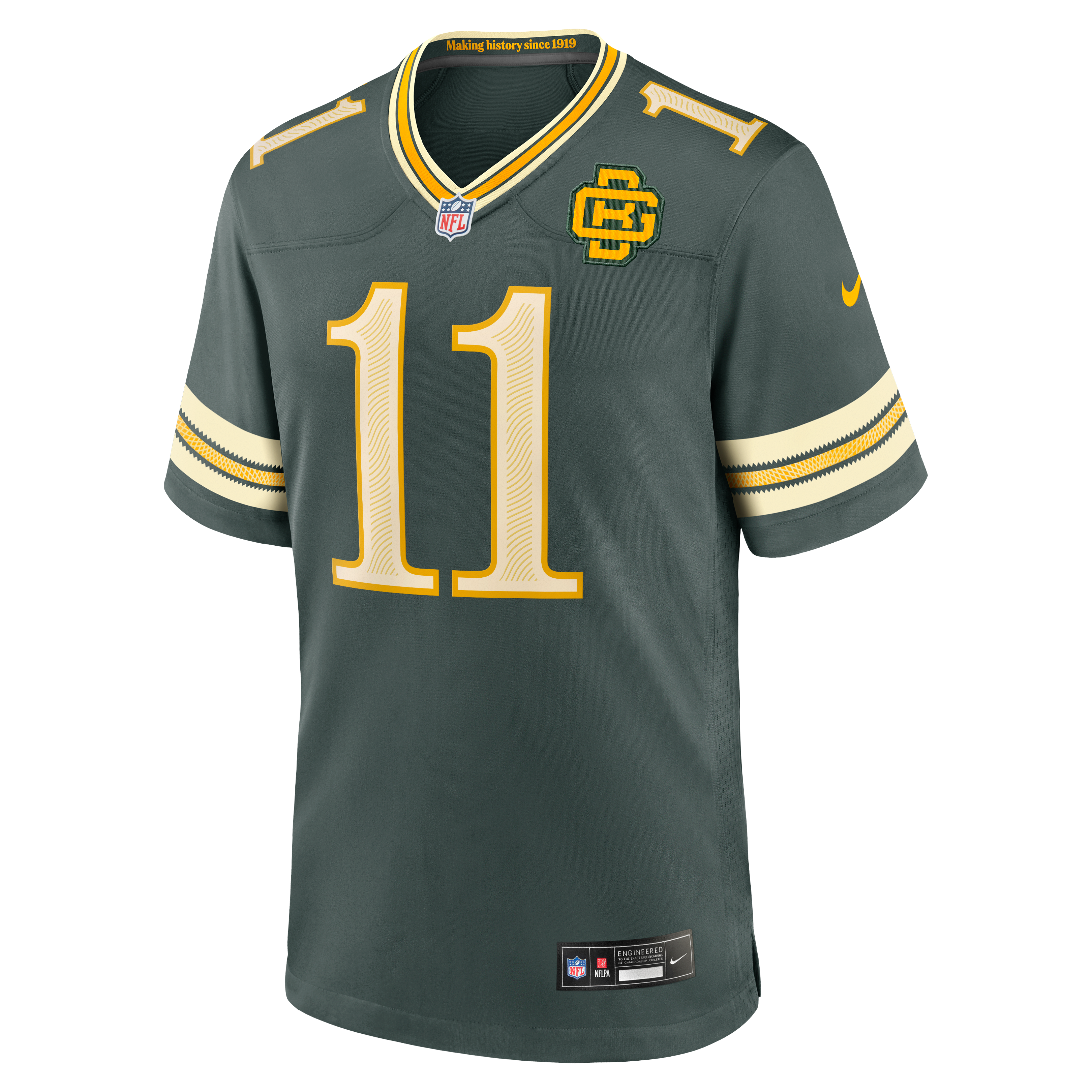 Men's Nike Jayden Reed Green Bay Packers 2026 Rivalries Collection Game Jersey