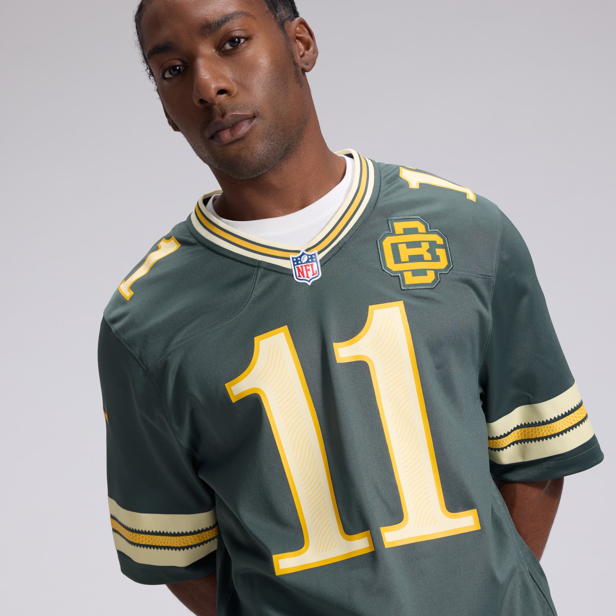 Men's Nike Jayden Reed Green Bay Packers 2026 Rivalries Collection Game Jersey