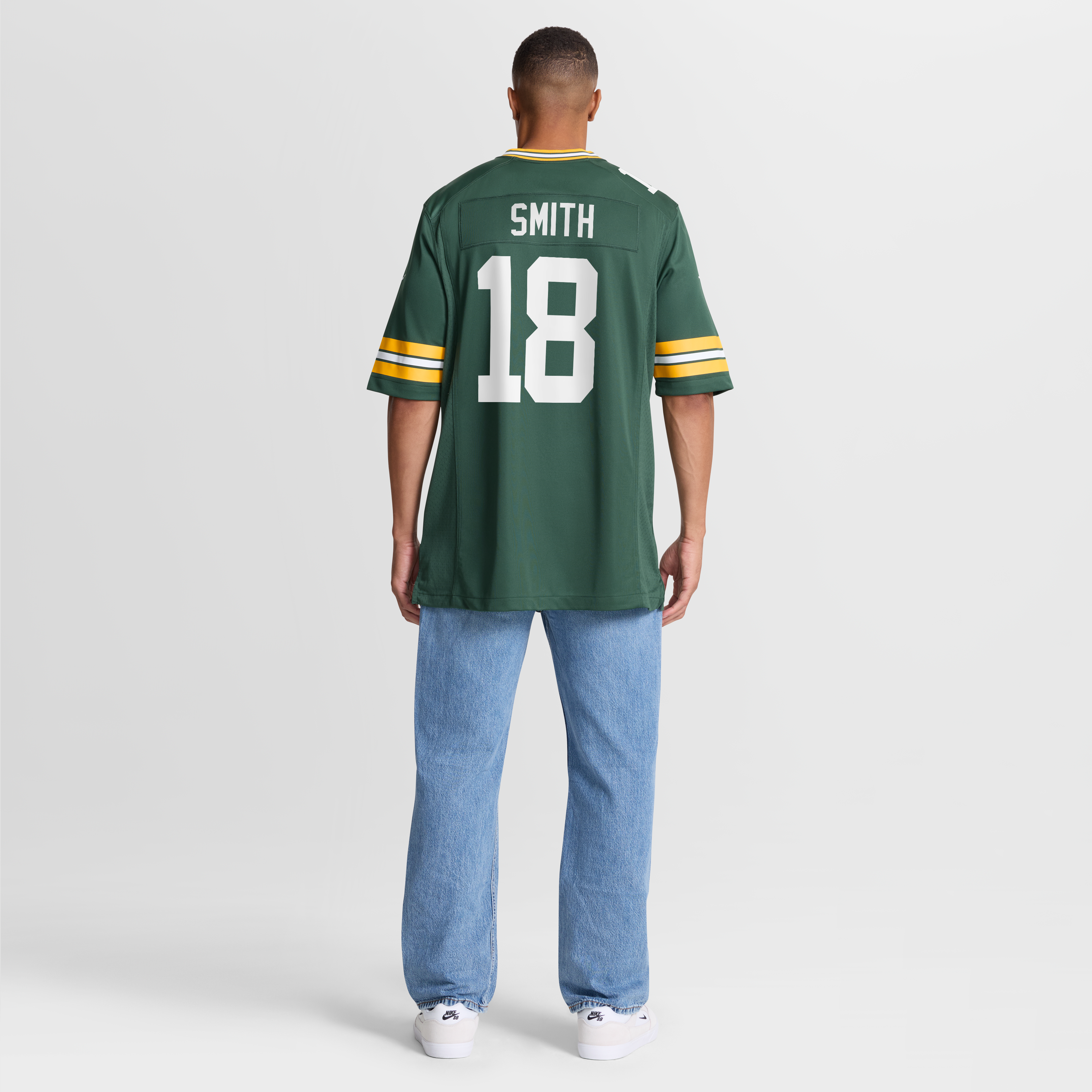 Men's Nike Jonnu Smith Green Bay Packers Team Game Jersey