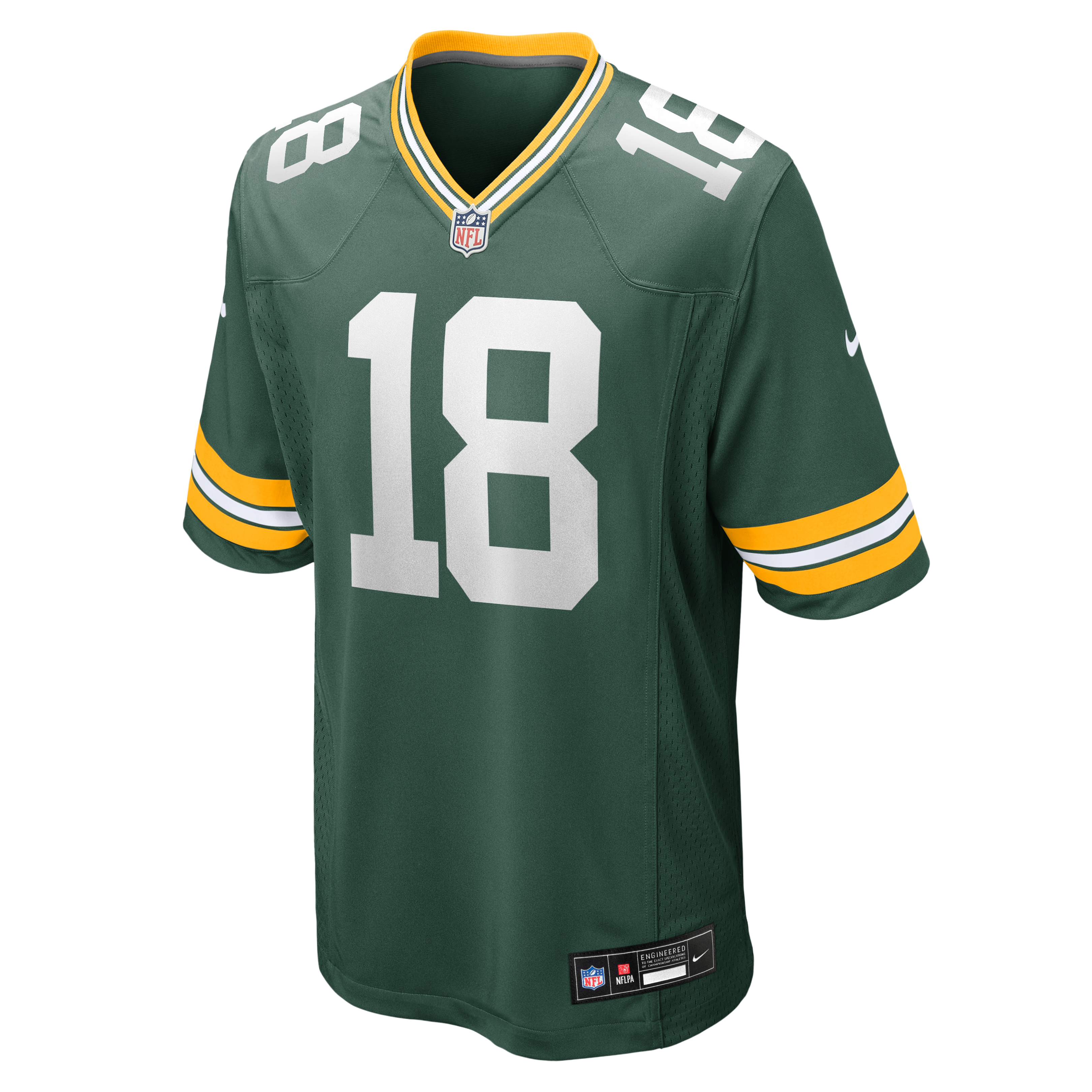Men's Nike Jonnu Smith Green Bay Packers Team Game Jersey