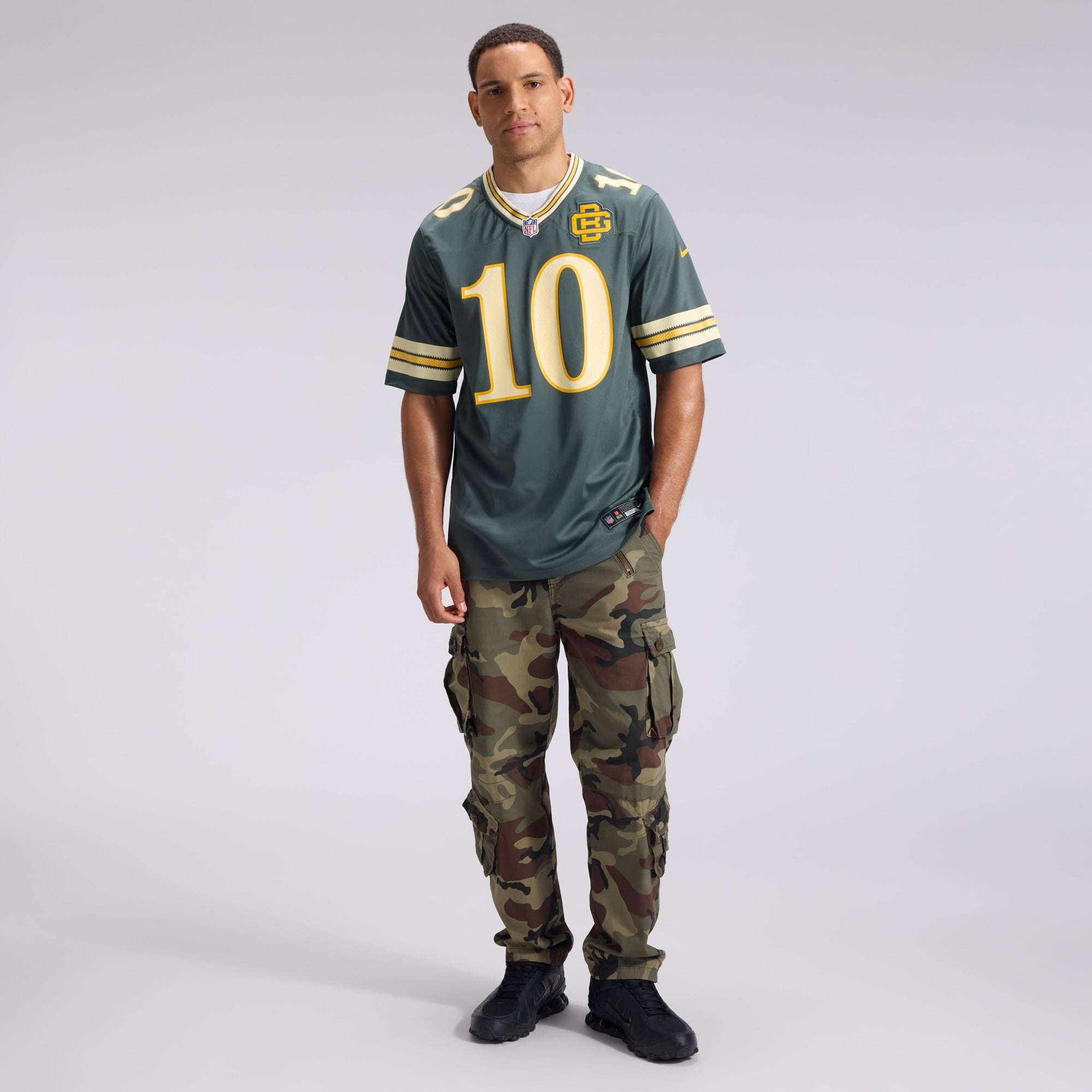 Men's Nike Jordan Love Green Bay Packers 2026 Rivalries Collection Game Jersey