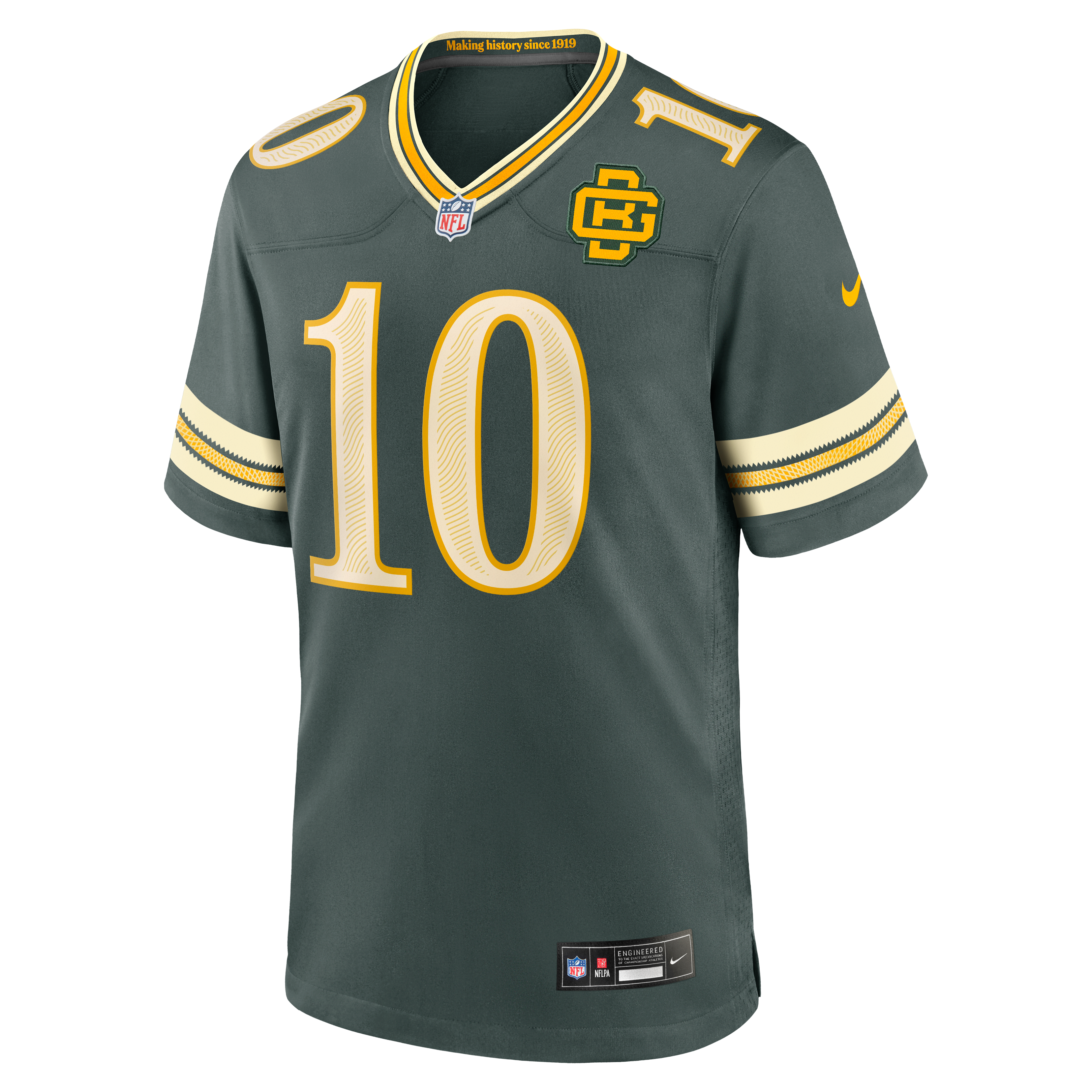 Men's Nike Jordan Love Green Bay Packers 2026 Rivalries Collection Game Jersey