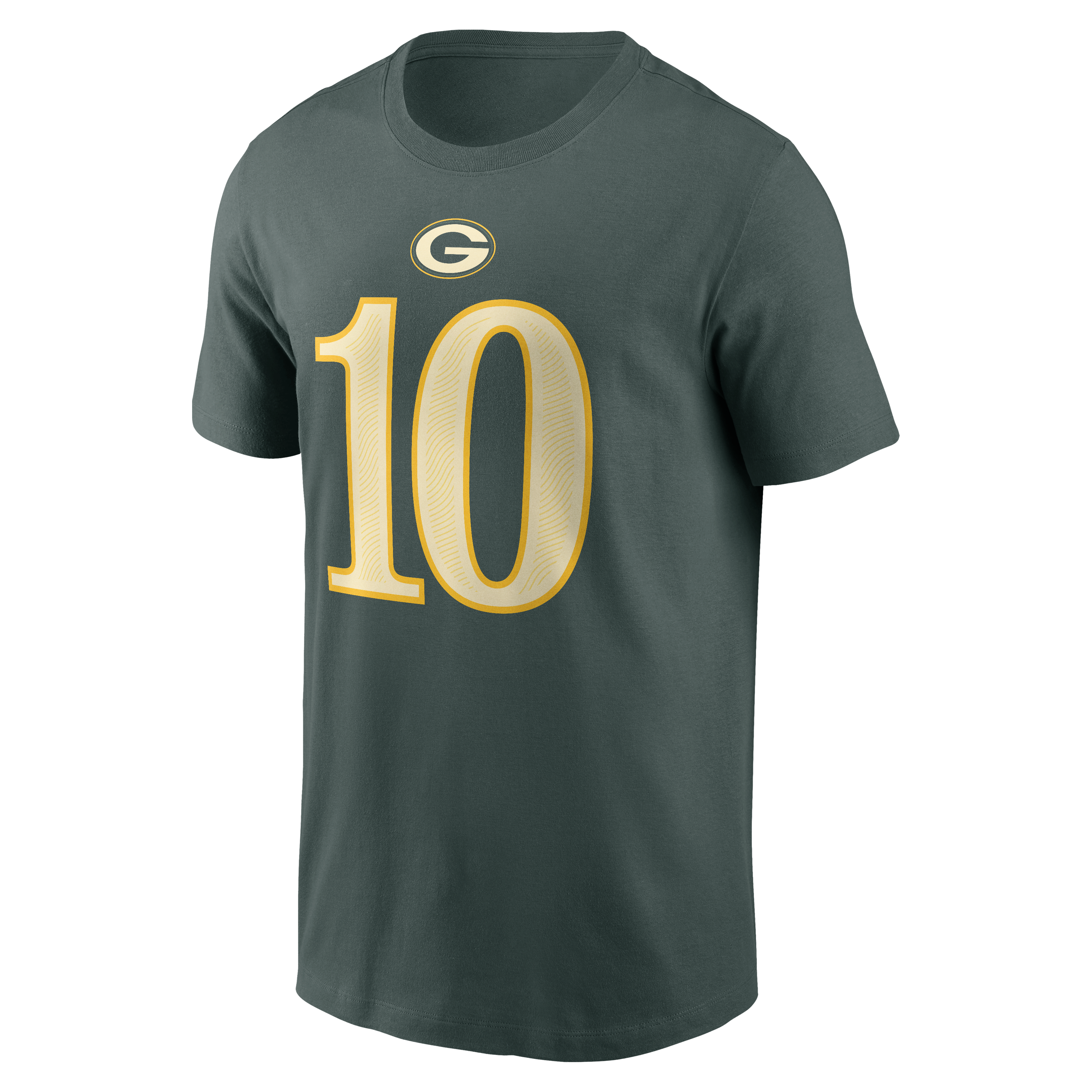 Men's Nike Jordan Love Green Bay Packers 2026 Rivalries Collection Player Name & Number T-Shirt