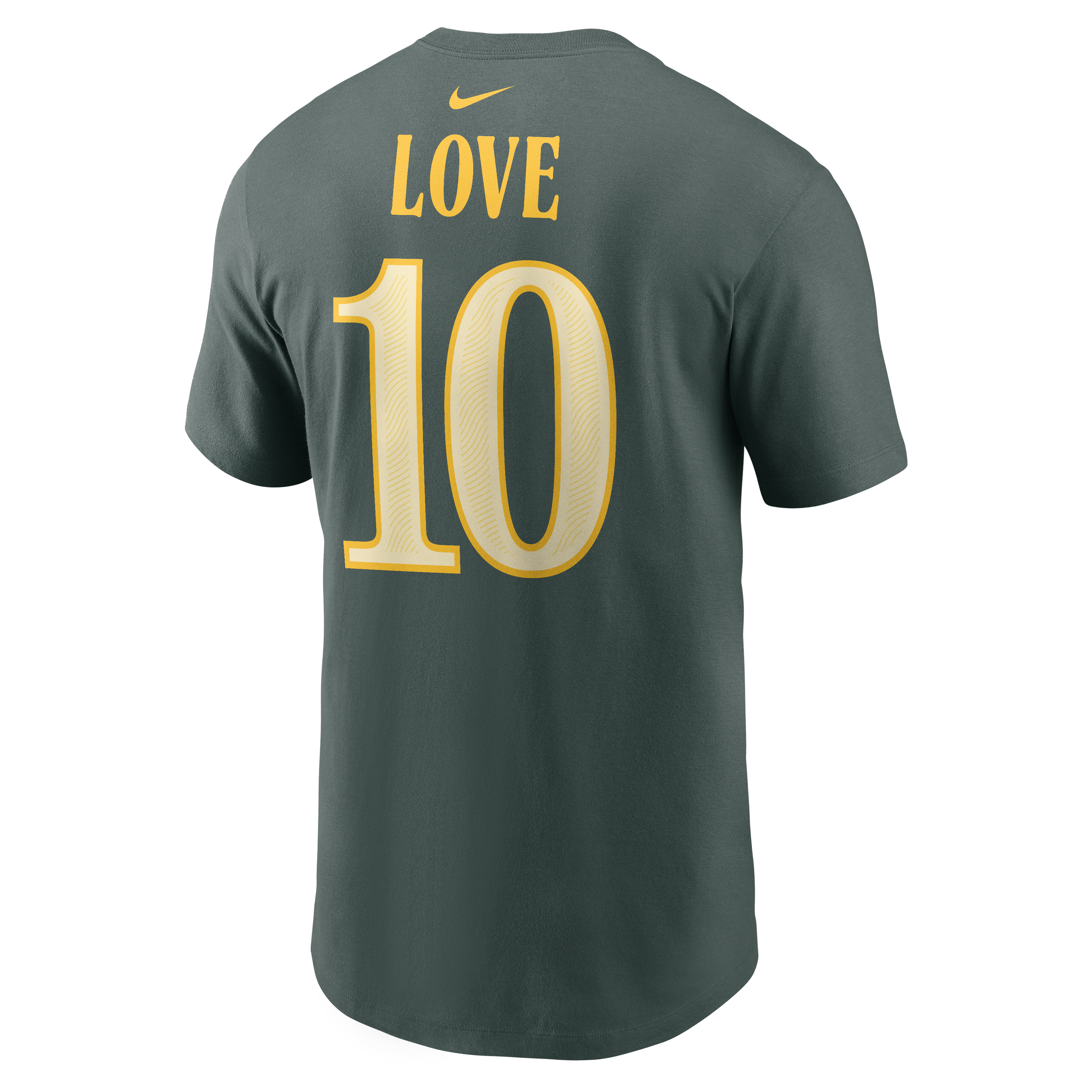 Men's Nike Jordan Love Green Bay Packers 2026 Rivalries Collection Player Name & Number T-Shirt