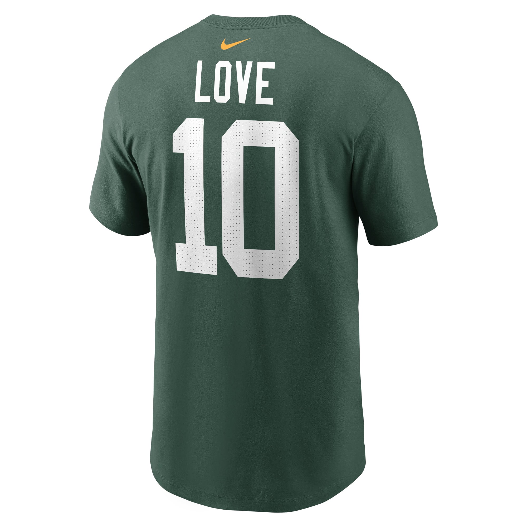 Men's Nike Jordan Love Green Bay Packers Name & Number T-Shirt