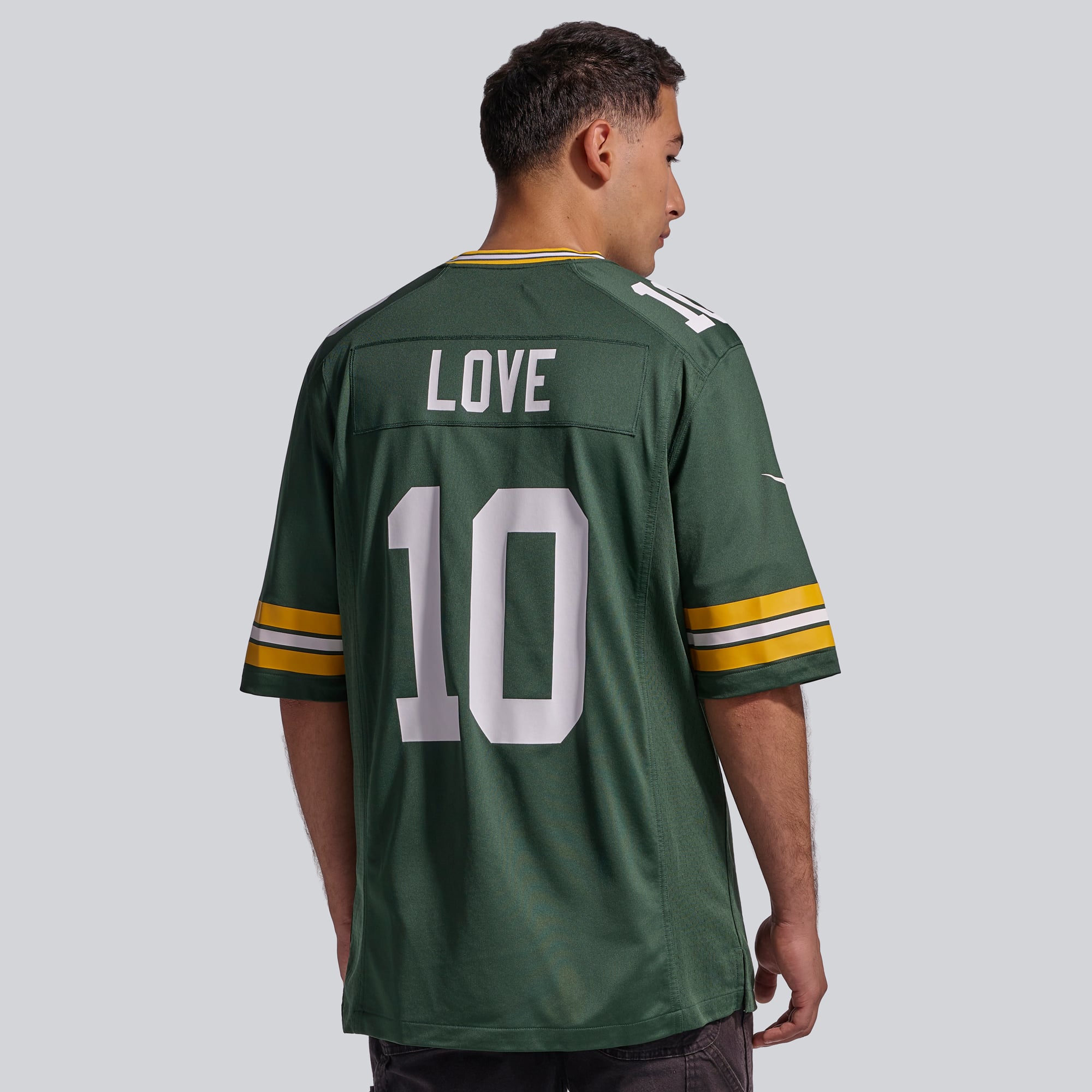 Maillot de match Nike Jordan Love White Green Bay Packers pour Homme