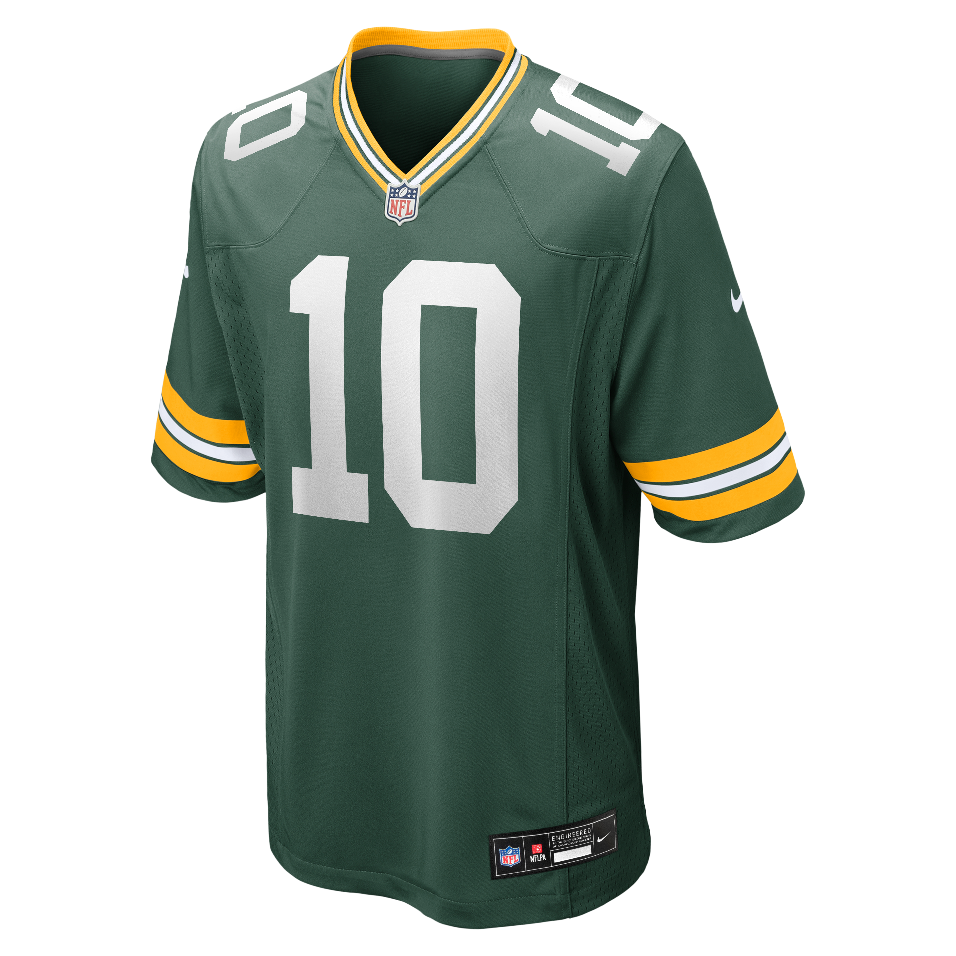 Maillot de match Nike Jordan Love White Green Bay Packers pour Homme