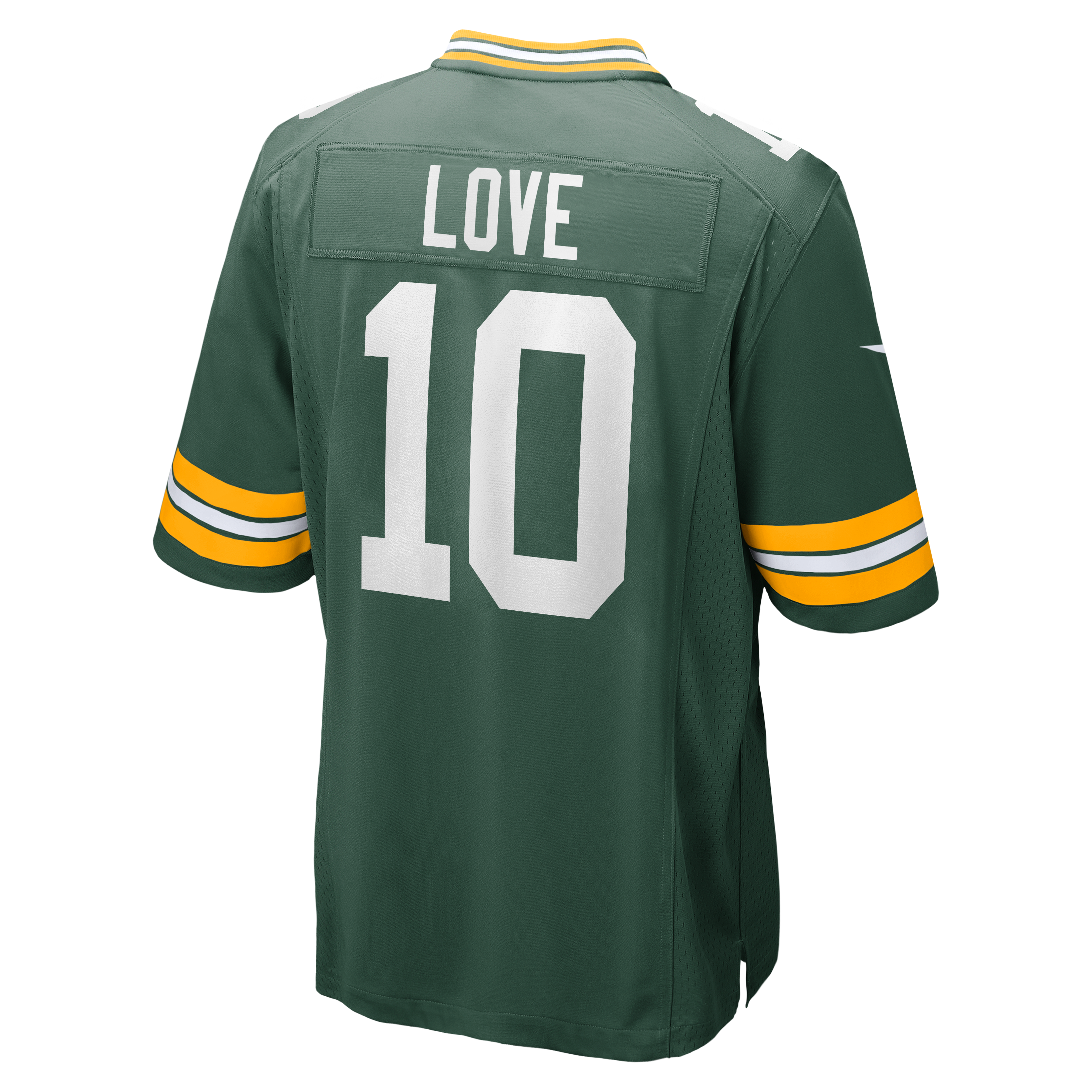 Maillot de match Nike Jordan Love White Green Bay Packers pour Homme