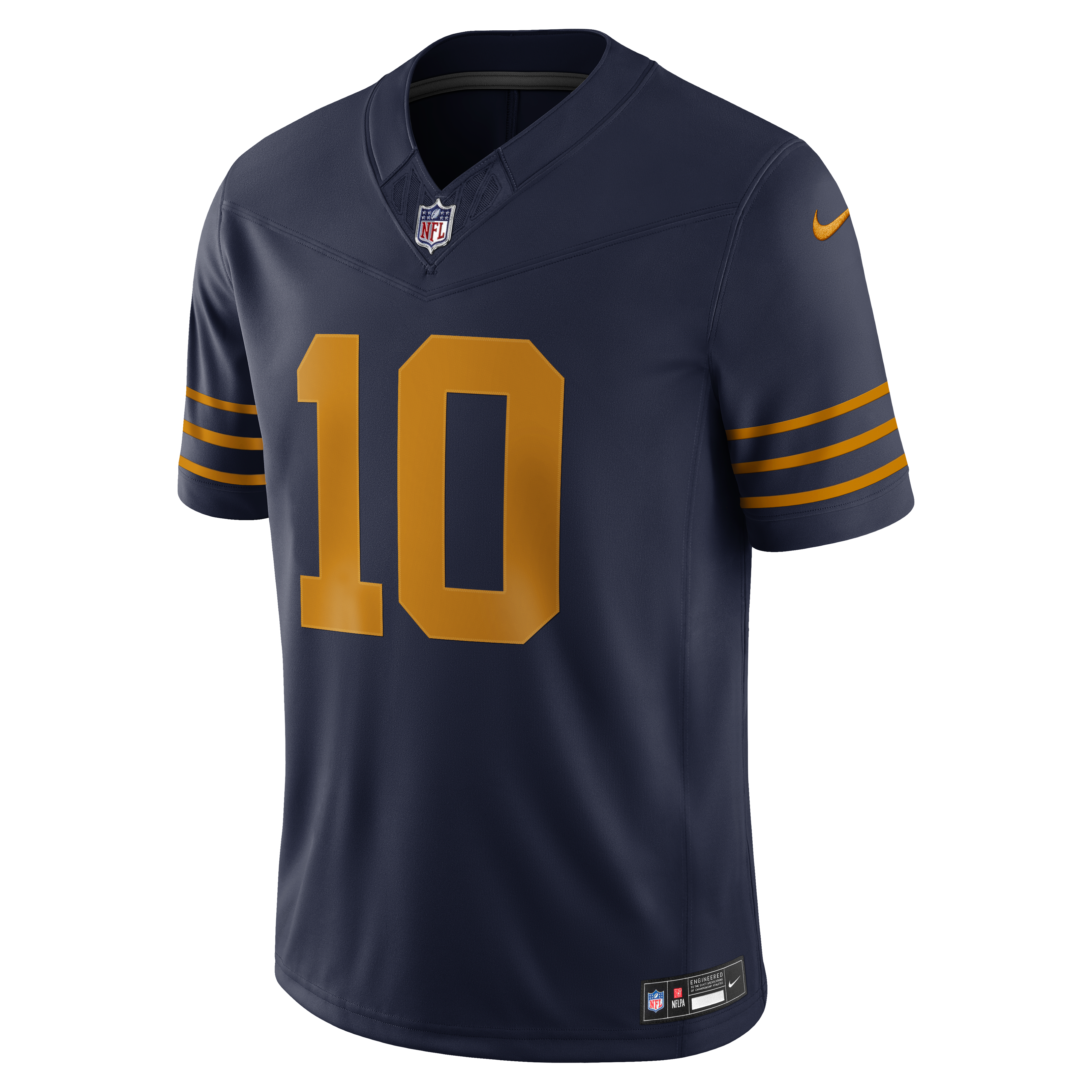 Men's Nike Jordan Love Navy Green Bay Packers Alternate Vapor F.U.S.E. Stitched Limited Jersey