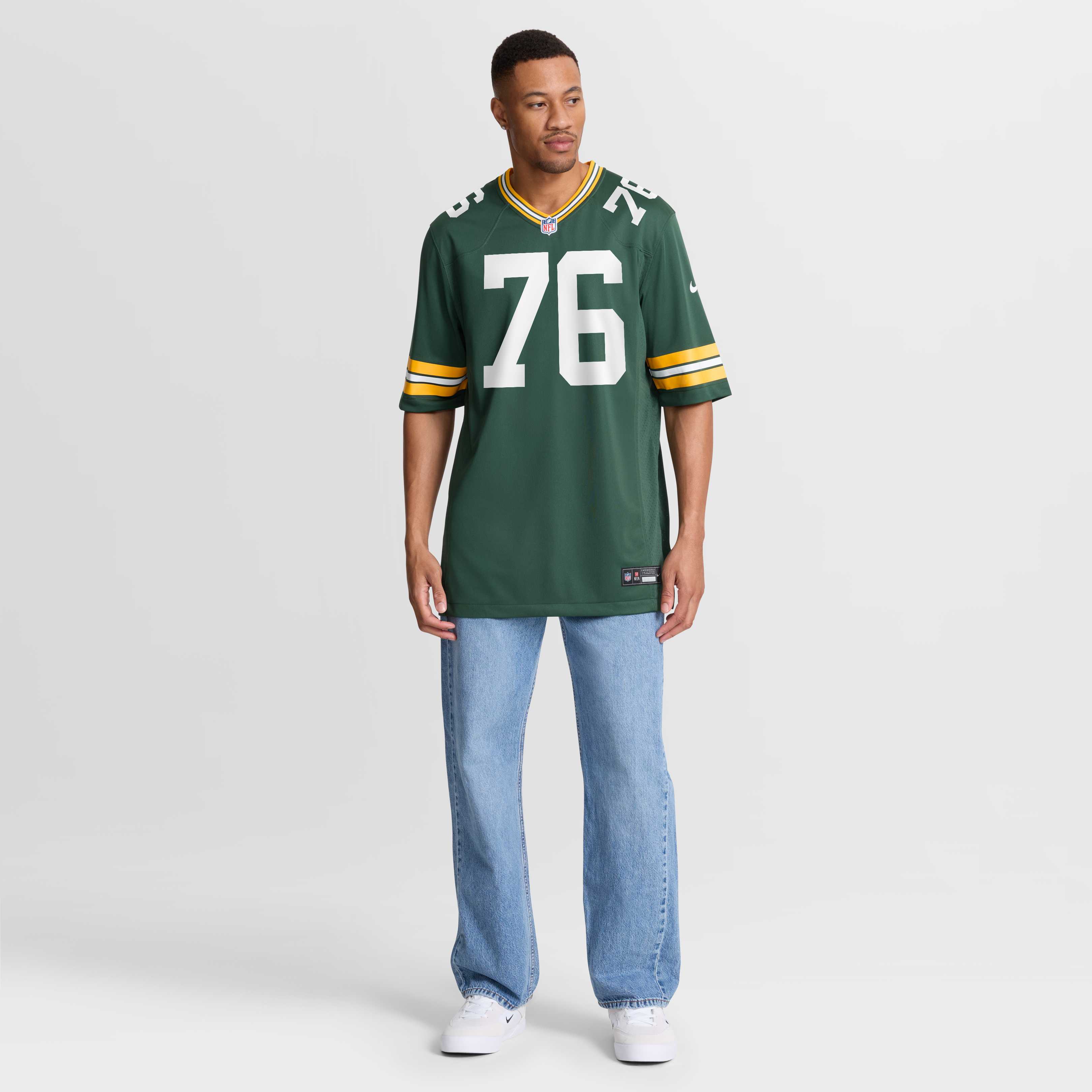 Men's Nike Josh Gesky Green Bay Packers Team Game Jersey