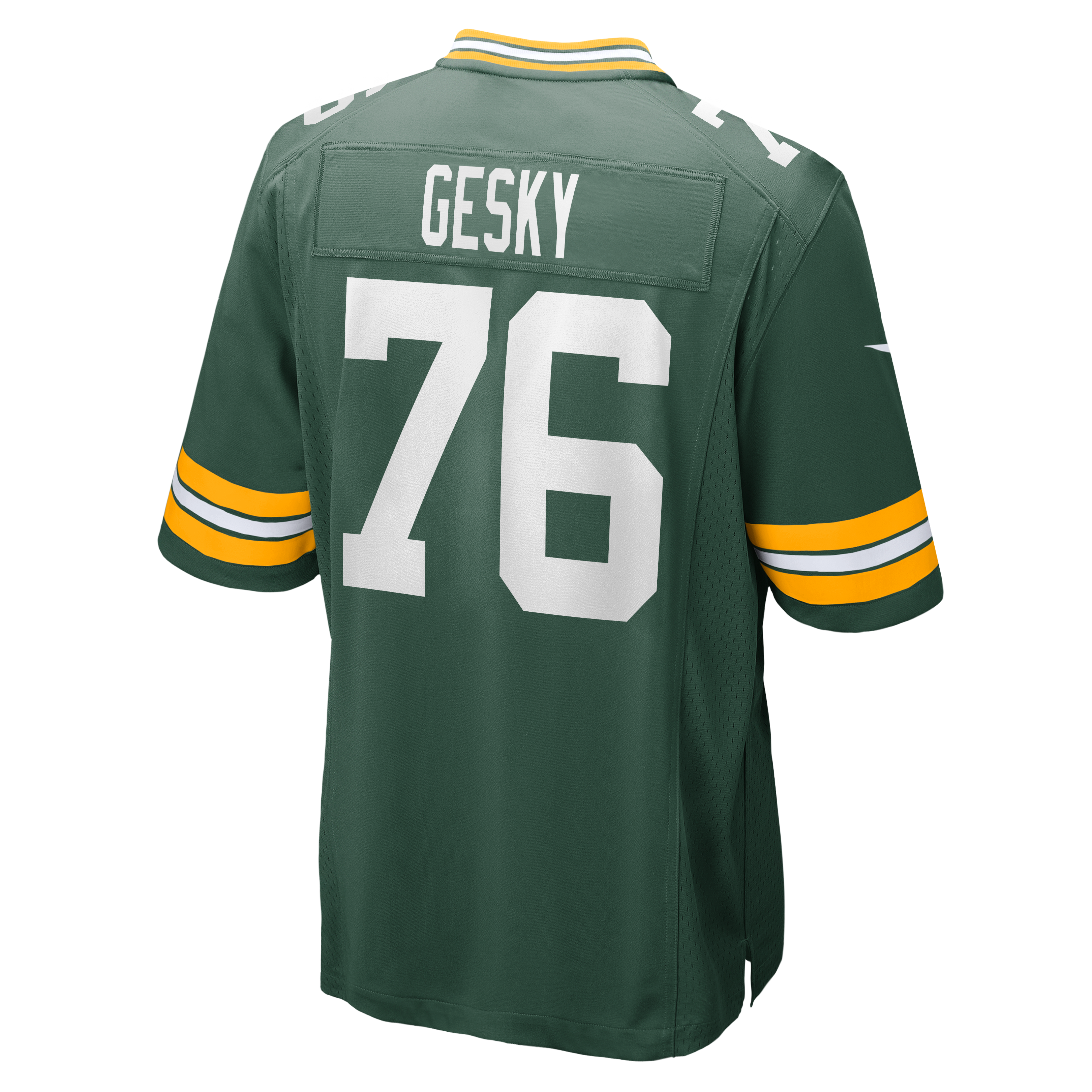 Men's Nike Josh Gesky Green Bay Packers Team Game Jersey