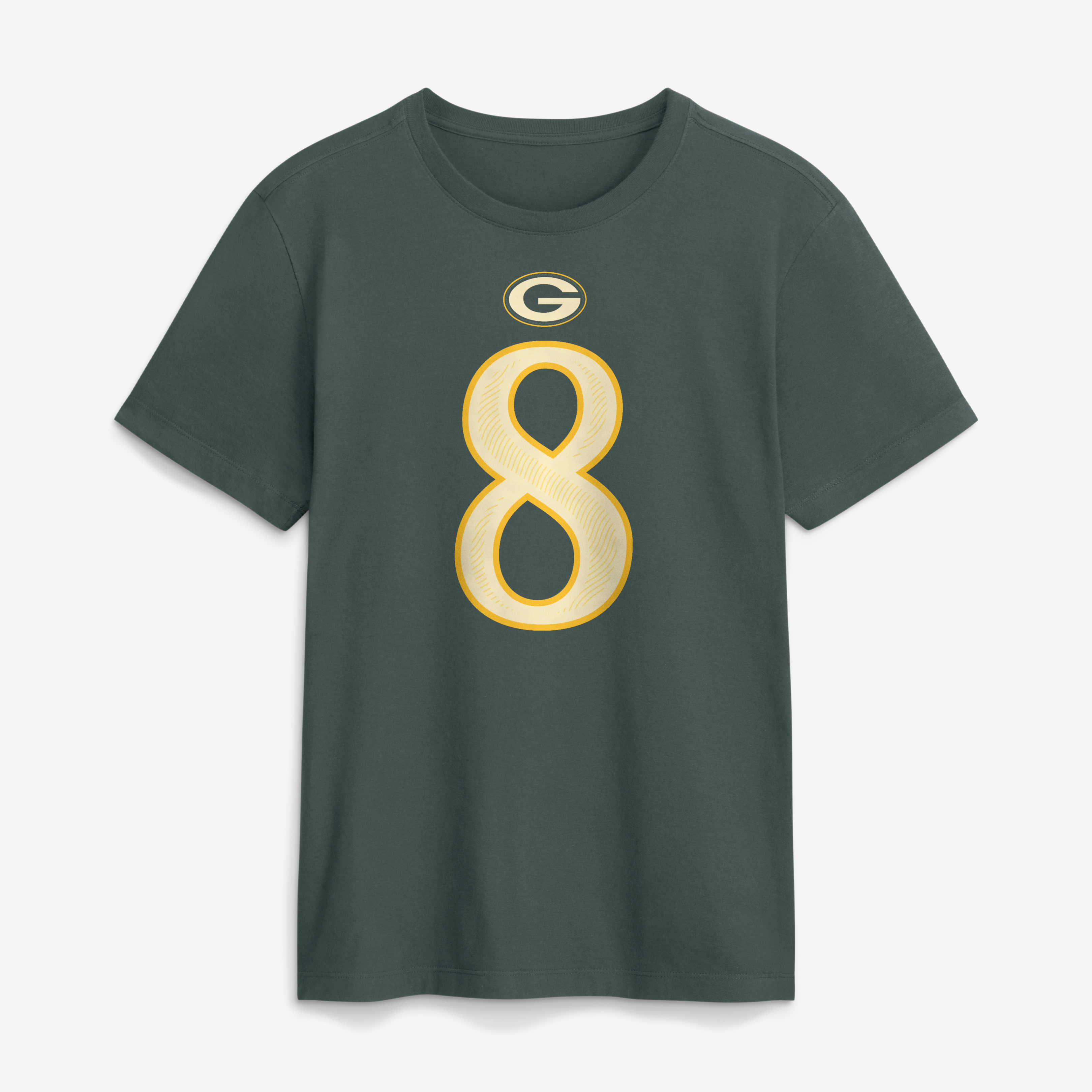Men's Nike Josh Jacobs Green Bay Packers 2026 Rivalries Collection Player Name & Number T-Shirt