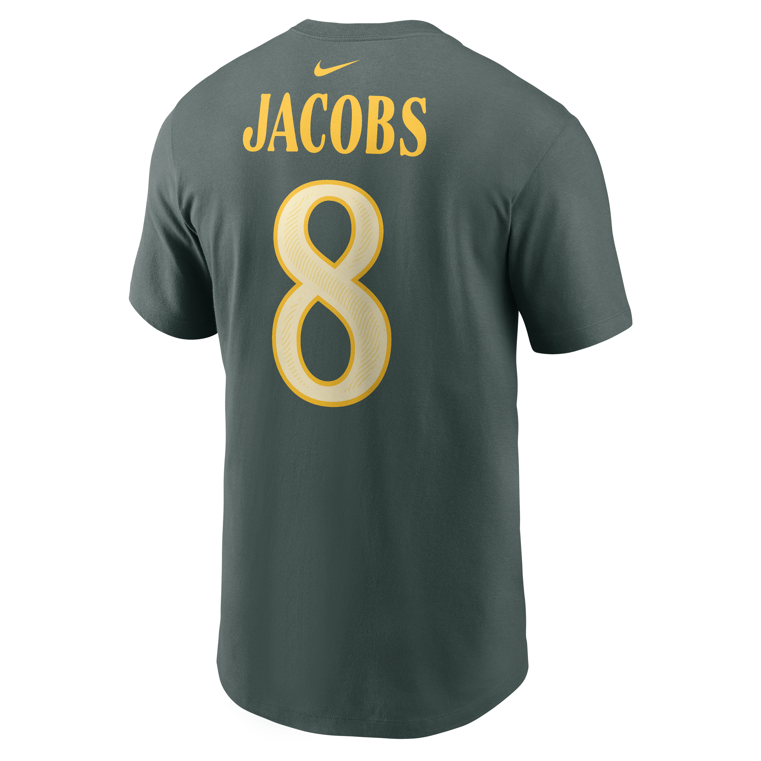Men's Nike Josh Jacobs Green Bay Packers 2026 Rivalries Collection Player Name & Number T-Shirt