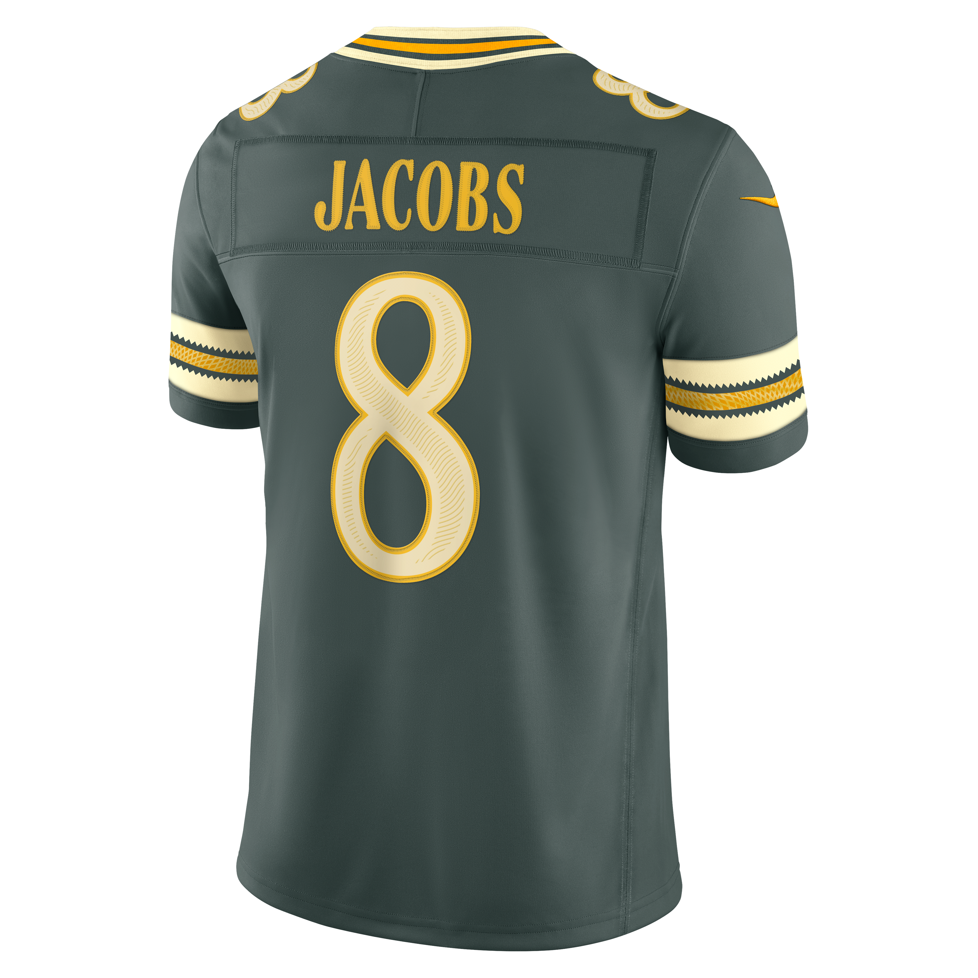 Men's Nike Josh Jacobs Green Bay Packers 2026 Rivalries Collection Stitched Limited Jersey
