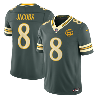 Josh Jacobs Green Bay Packers Nike 2026 Rivalries Collection Stitched Limited Jersey - Green