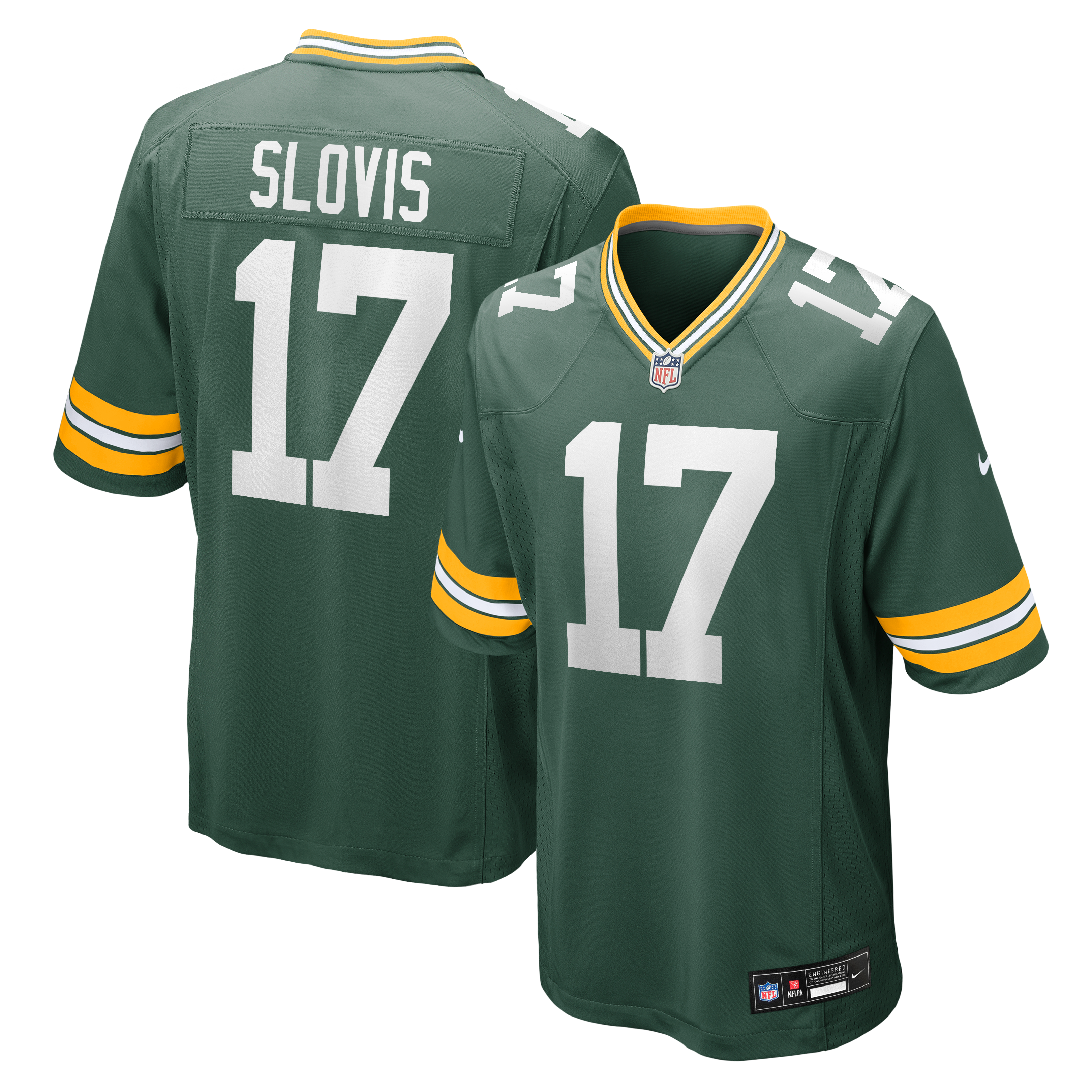 Men's Nike Kedon Slovis Green Bay Packers Team Game Jersey