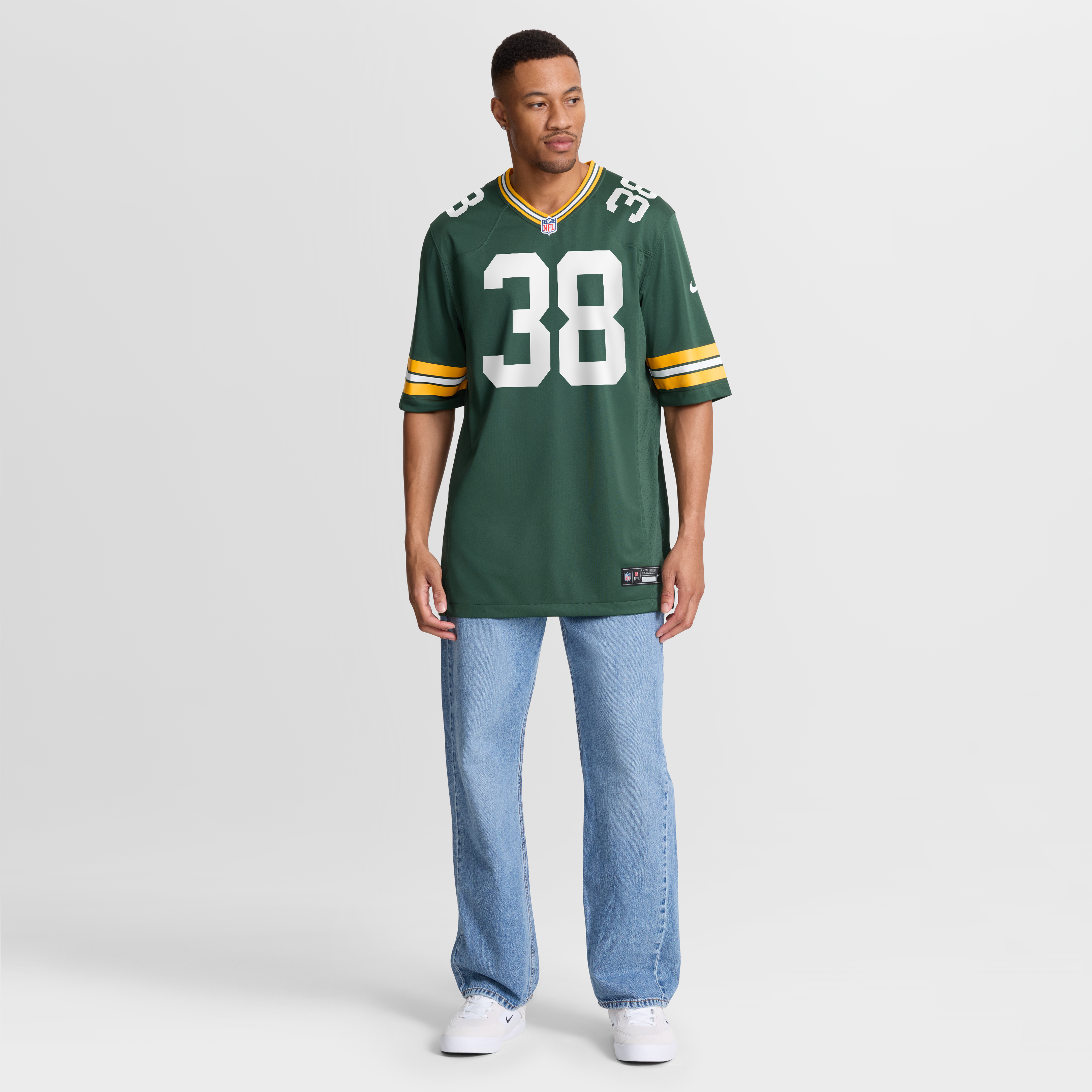 Men's Nike Lenny Krieg Green Bay Packers Team Game Jersey