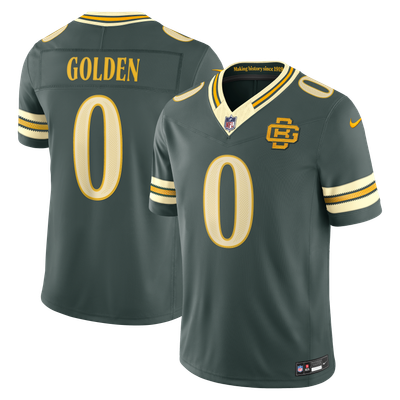 Matthew Golden Green Bay Packers Nike 2026 Rivalries Collection Stitched Limited Jersey - Green