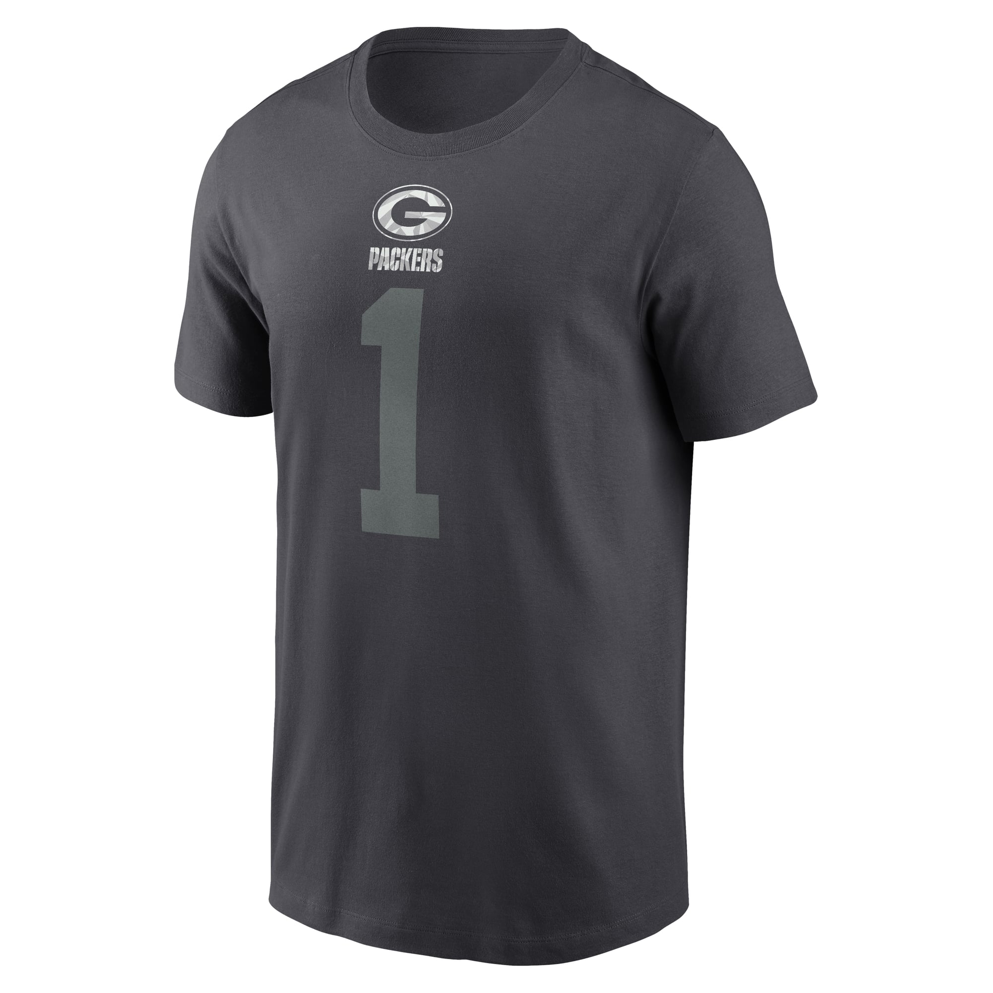 T-shirt Nike Micah Parsons anthracite Green Bay Packers pour homme, avec nom et numéro