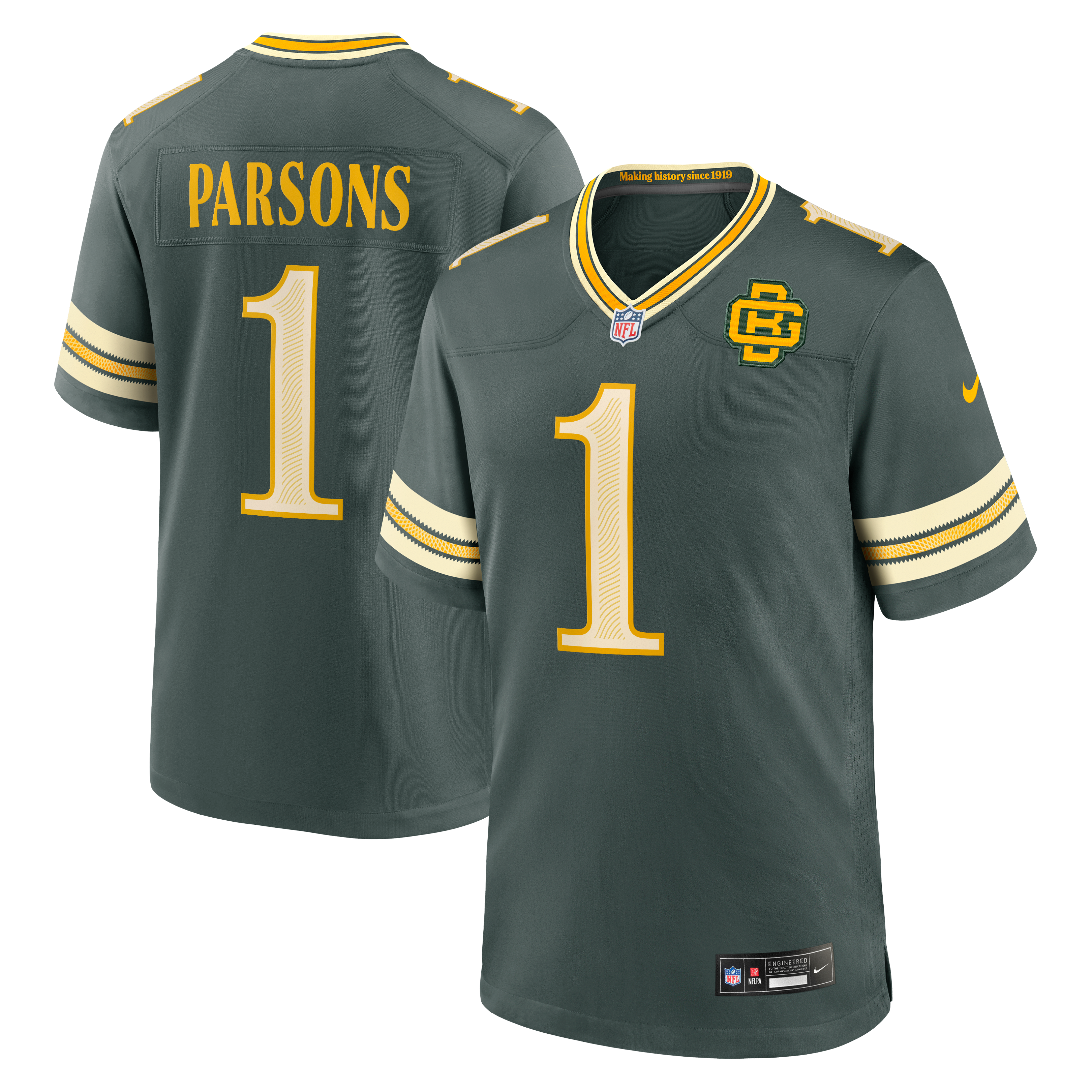 Men's Nike Micah Parsons Green Bay Packers 2026 Rivalries Collection Game Jersey