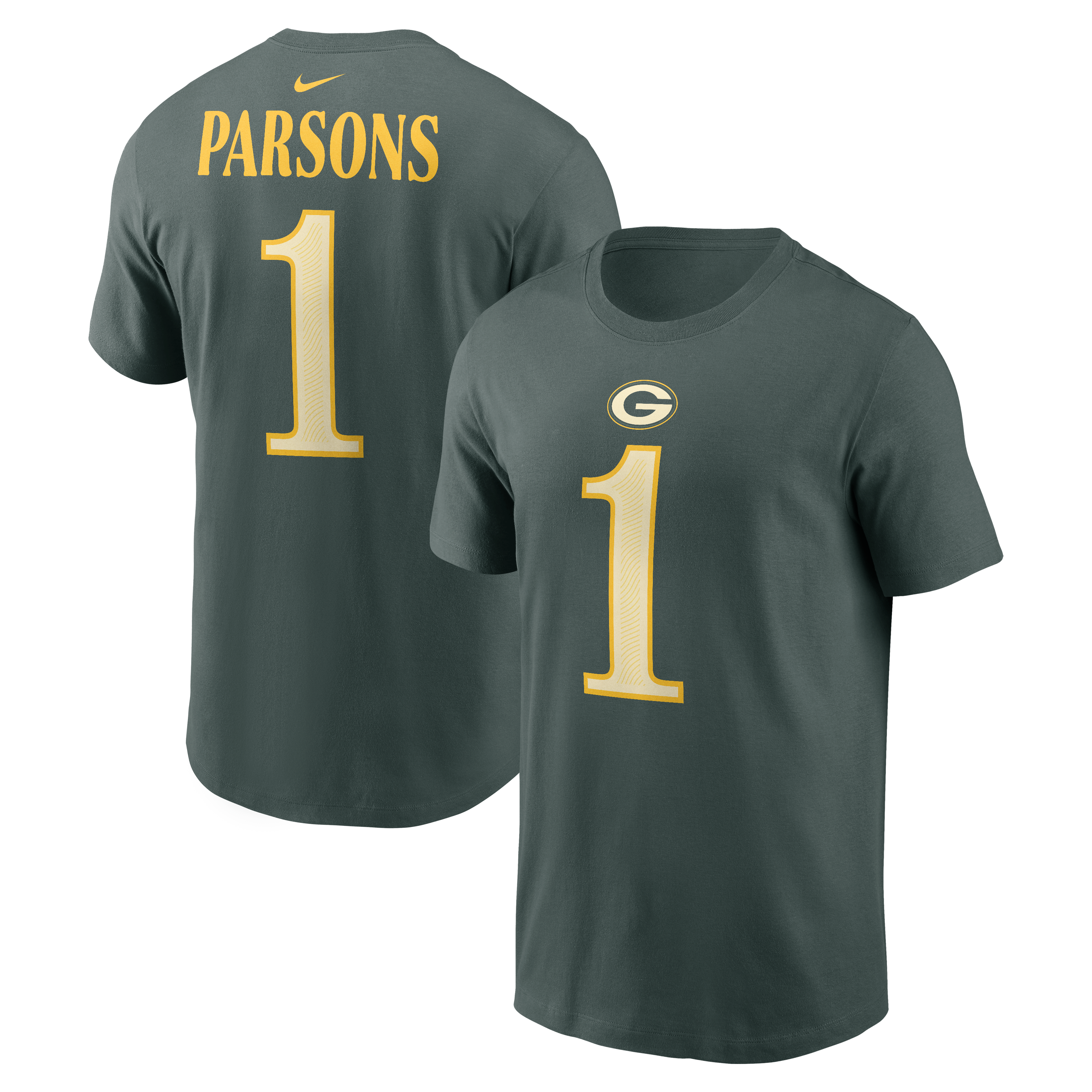 Men's Nike Micah Parsons Green Bay Packers 2026 Rivalries Collection Player Name & Number T-Shirt