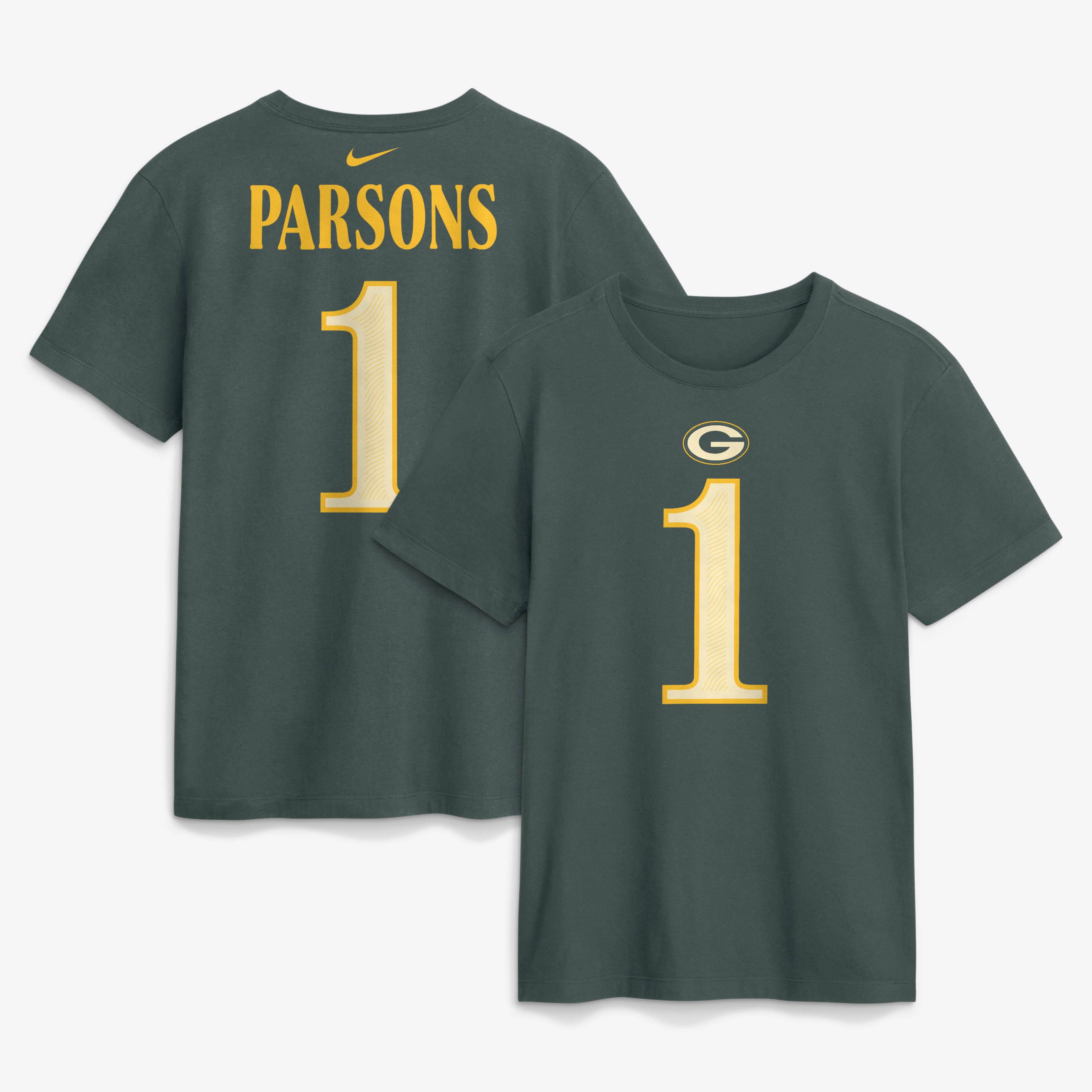 Men's Nike Micah Parsons Green Bay Packers 2026 Rivalries Collection Player Name & Number T-Shirt