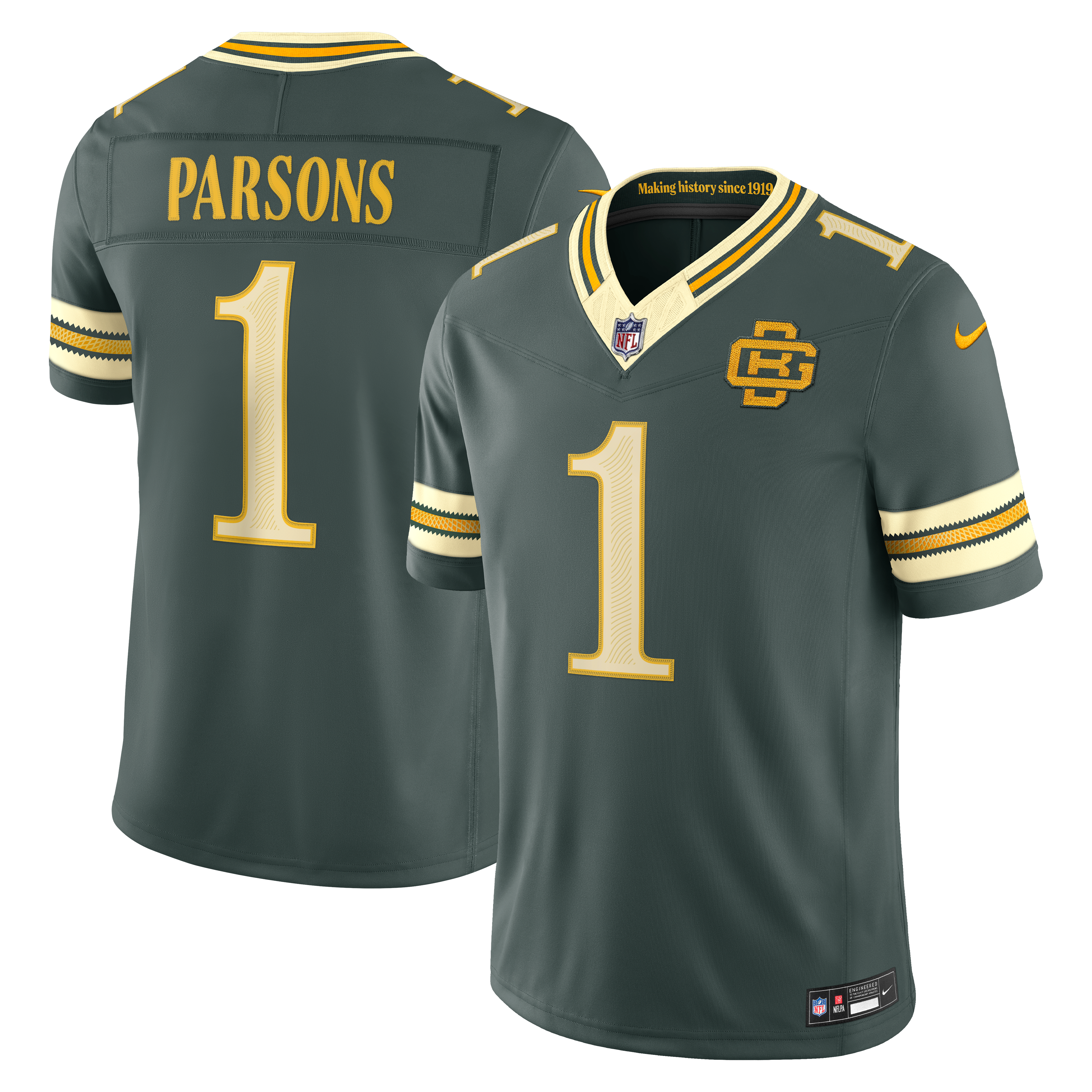Men's Nike Micah Parsons Green Bay Packers 2026 Rivalries Collection Stitched Limited Jersey
