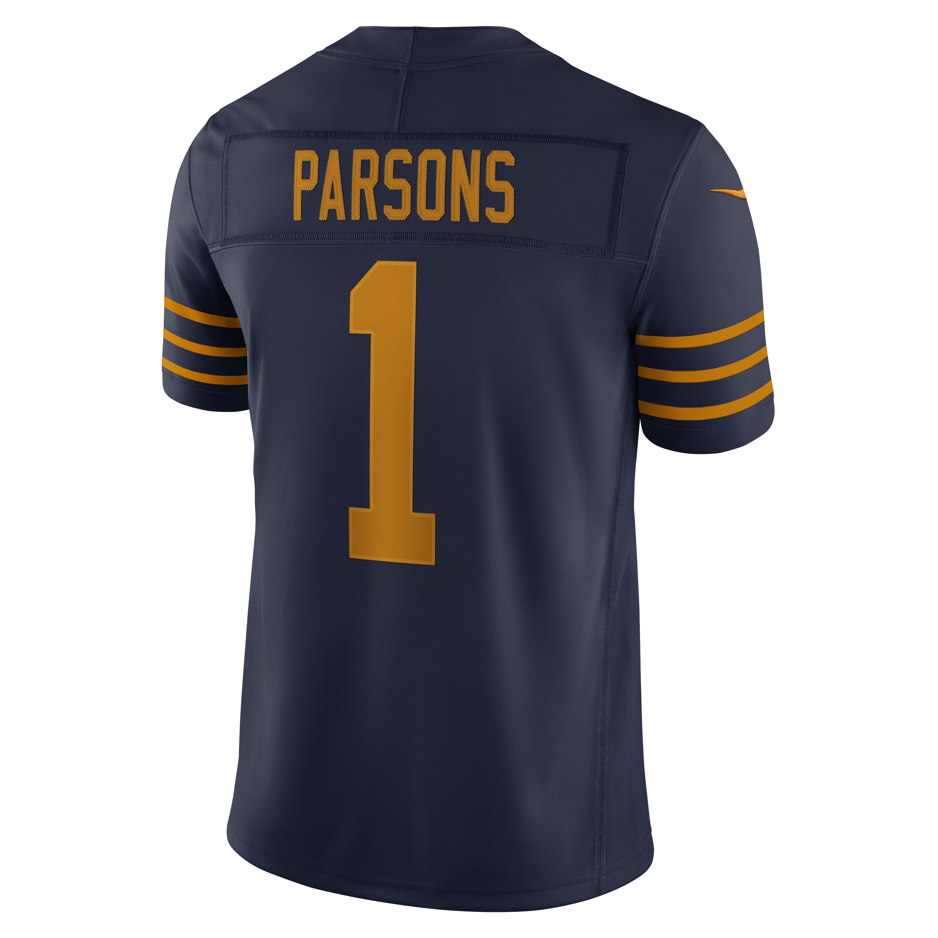 Men's Nike Micah Parsons Navy Green Bay Packers Alternate Vapor F.U.S.E. Stitched Limited Jersey