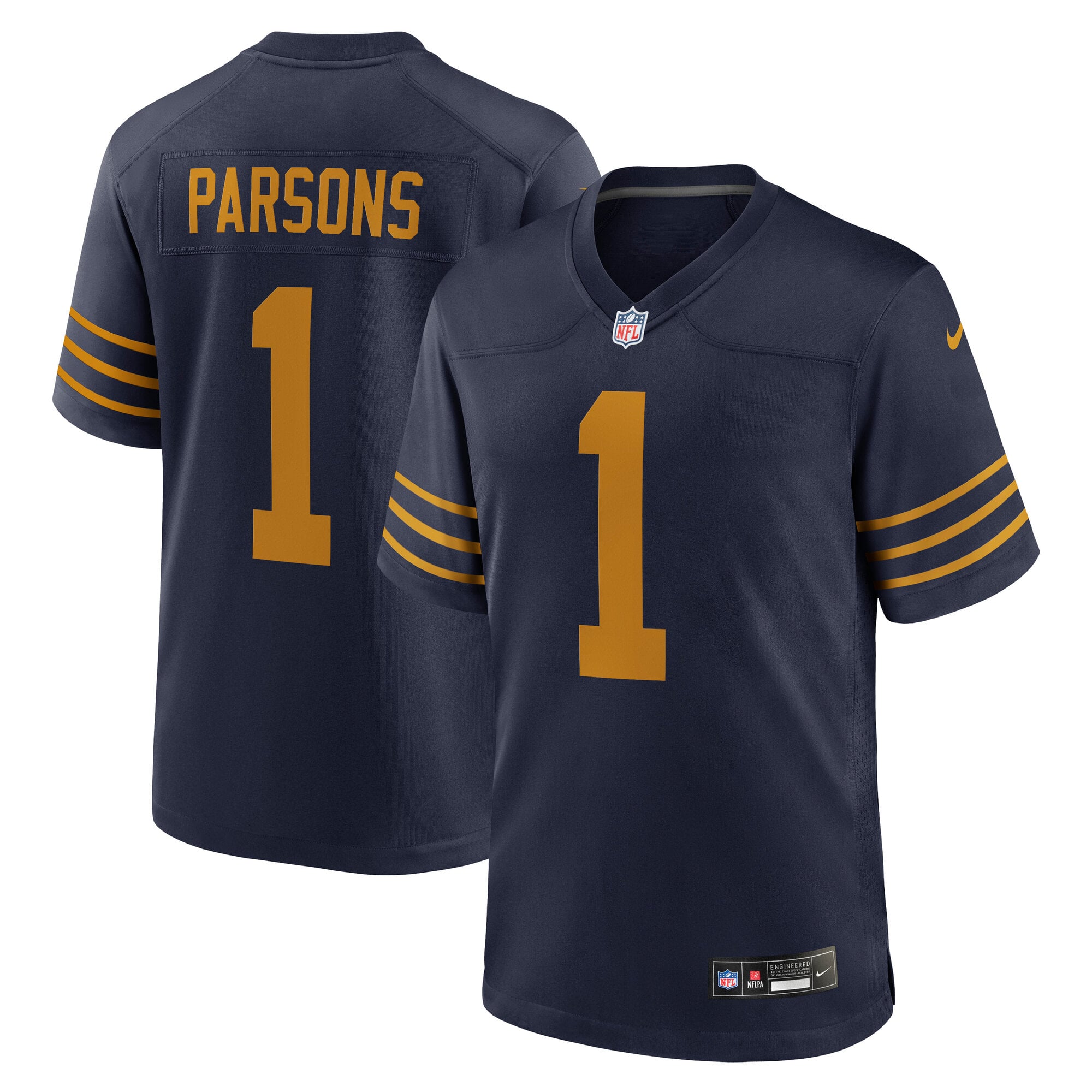 Men's Nike Micah Parsons Navy Green Bay Packers The 1923 Classic Alternate Game Jersey