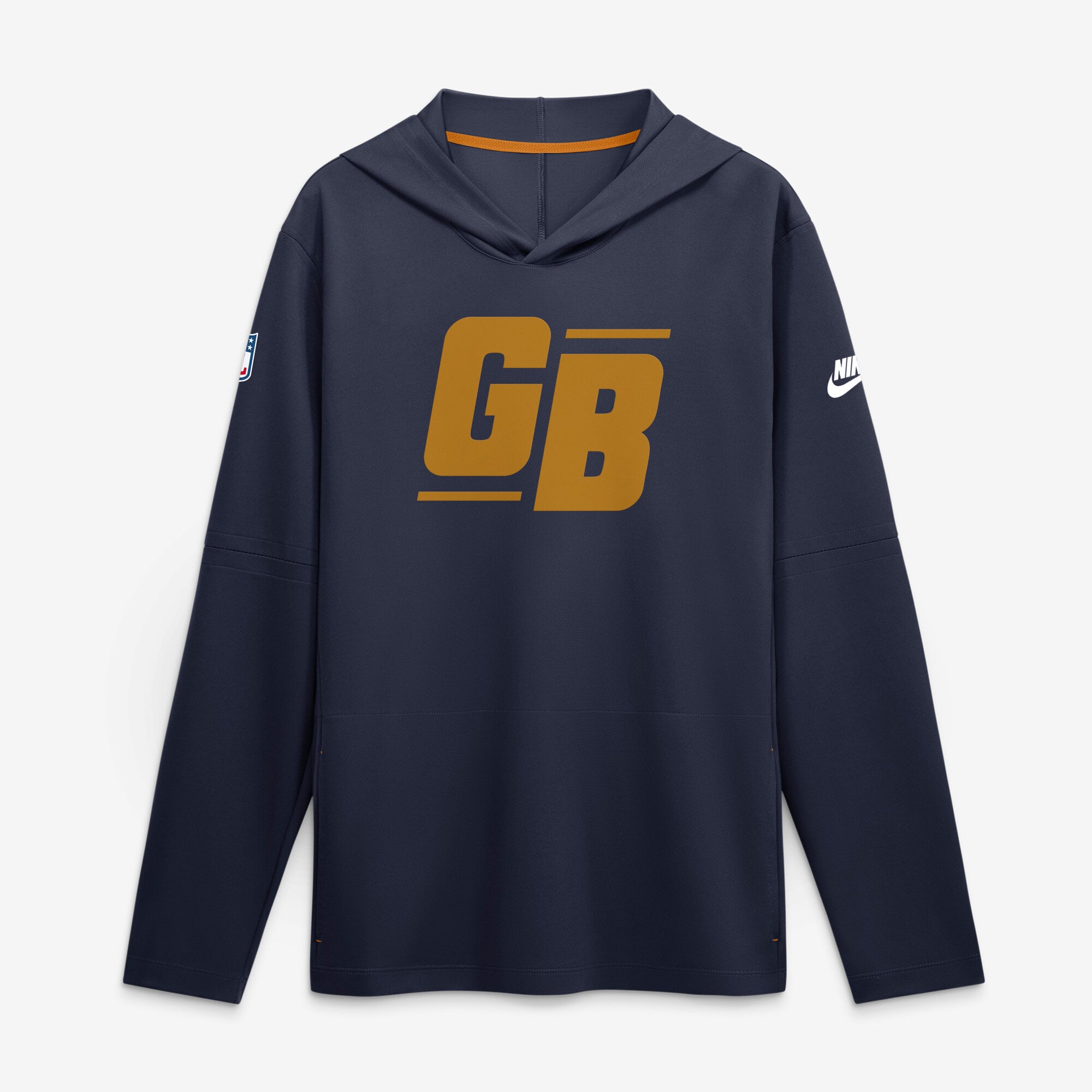 T-shirt à manches longues et capuche Nike Green Bay Packers Alt Dri-FIT bleu marine pour homme