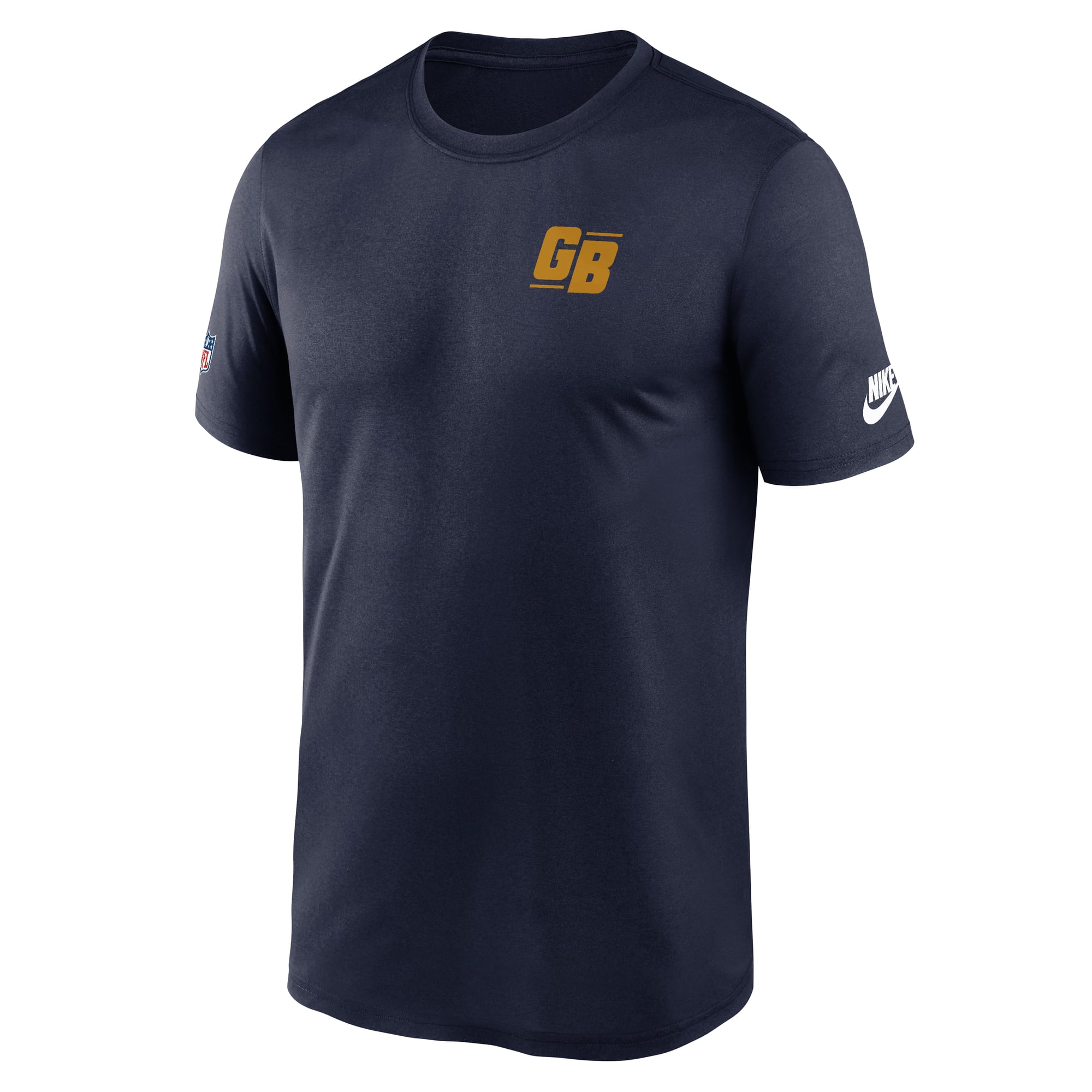 Men's Nike Navy Green Bay Packers Alt Legend Small Logo Dri-FIT T-Shirt